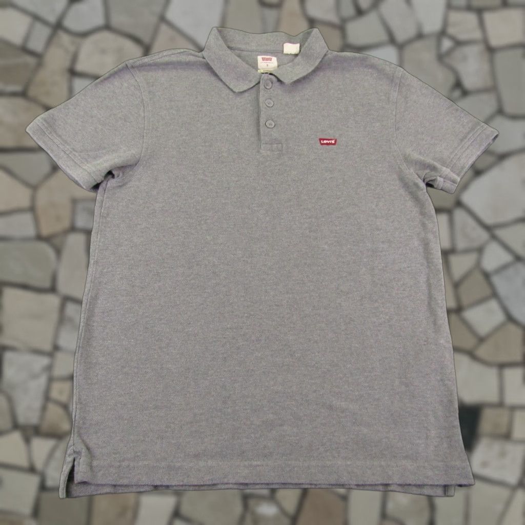 Levi's VINTAGE Levi's Polo Shirt Mens Small Gray Cotton Short Sleeve Casual Fit Logo 80s Mens Size US S / EU 44-46 / 1 - 1 Thumbnail
