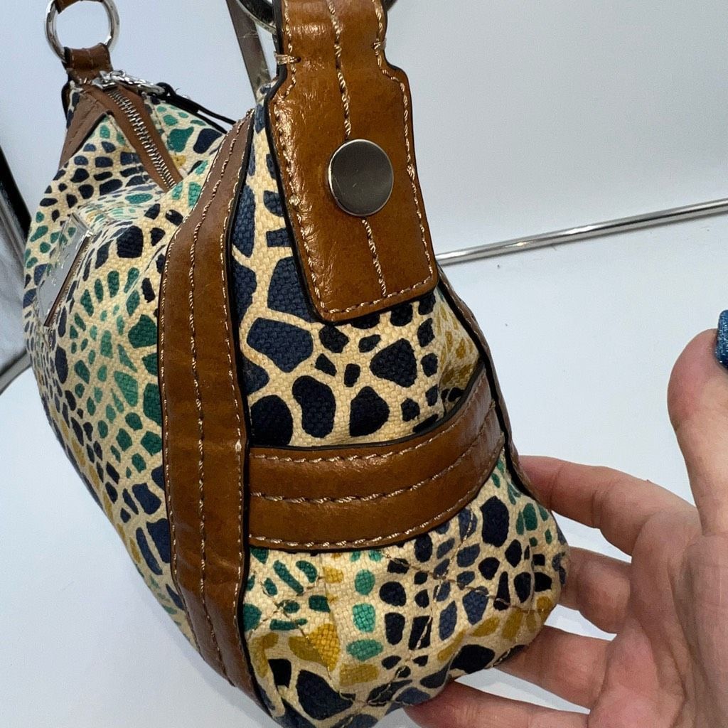 Relic Relic Colorful Mosaic Braided Handles Faux Leather Shoulder Bag Size ONE SIZE - 4 Thumbnail