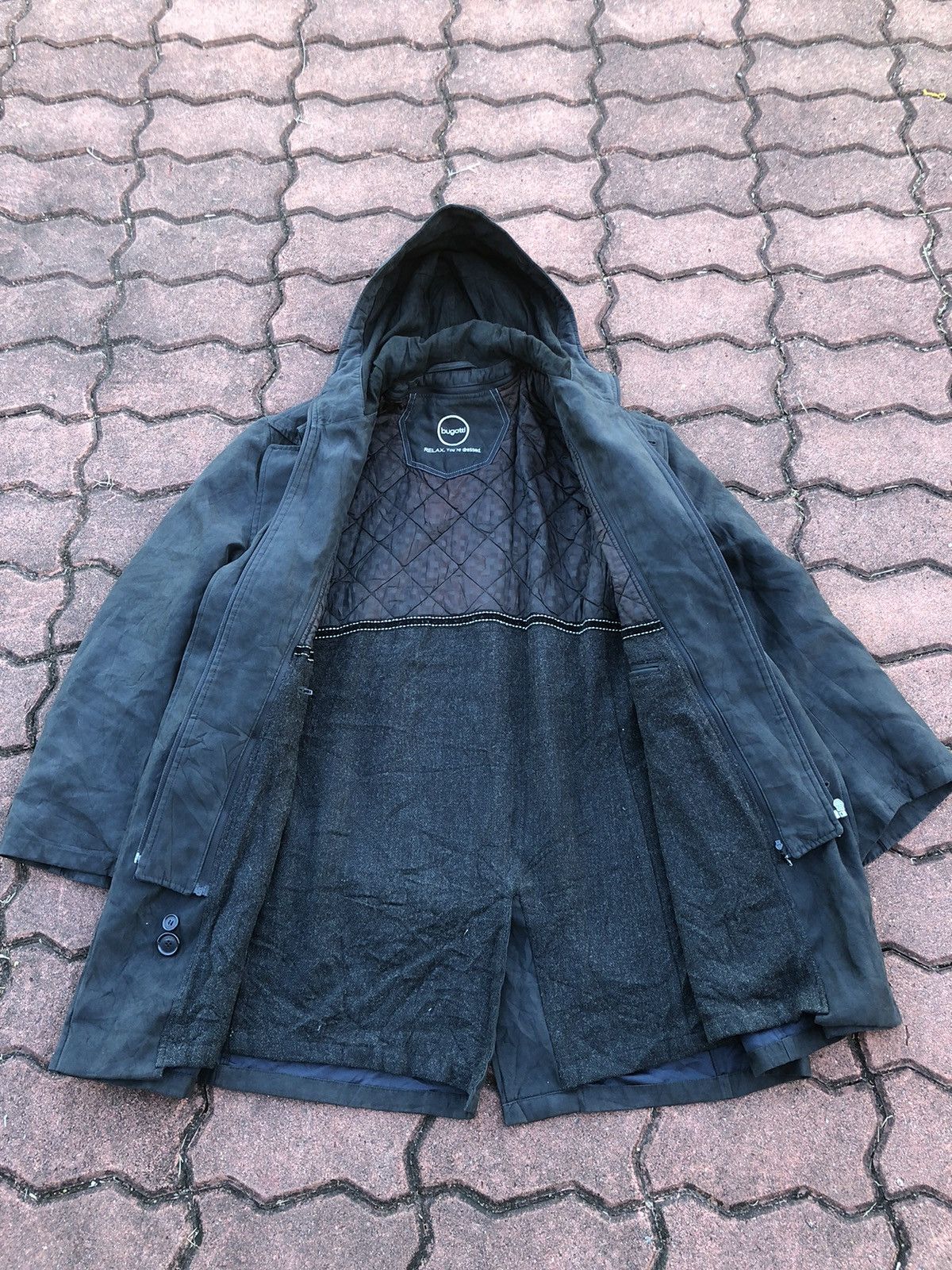 Bugatti × Japanese Brand × Vintage Vintage Buggati Hirmer Long Jacket Coat Size US L / EU 52-54 / 3 - 18 Thumbnail