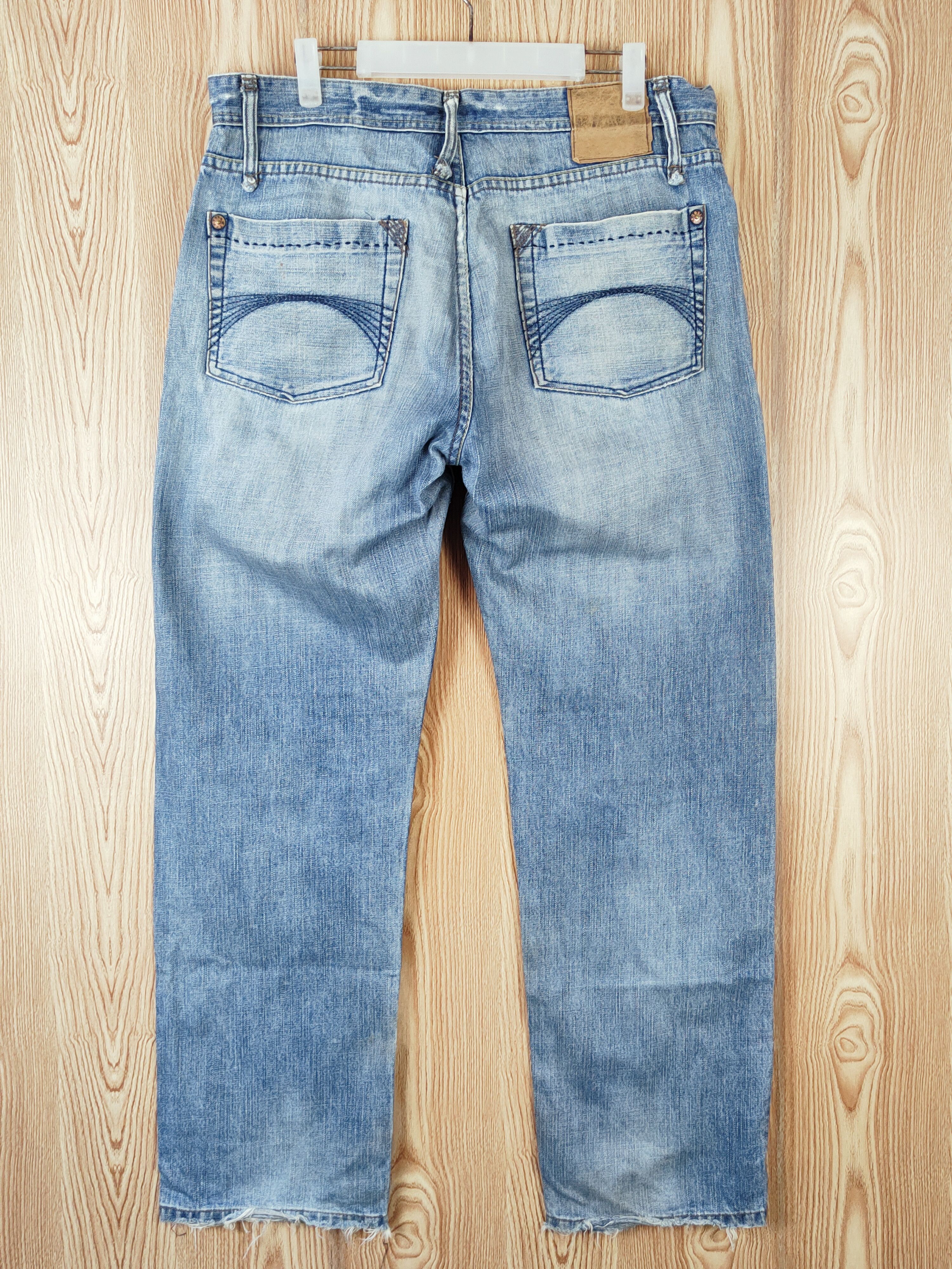 Brooklyn Industries Brooklyn Industries Blue Faded Distressed Ripped Jeans #W938 Size US 34 / EU 50 - 7 Thumbnail