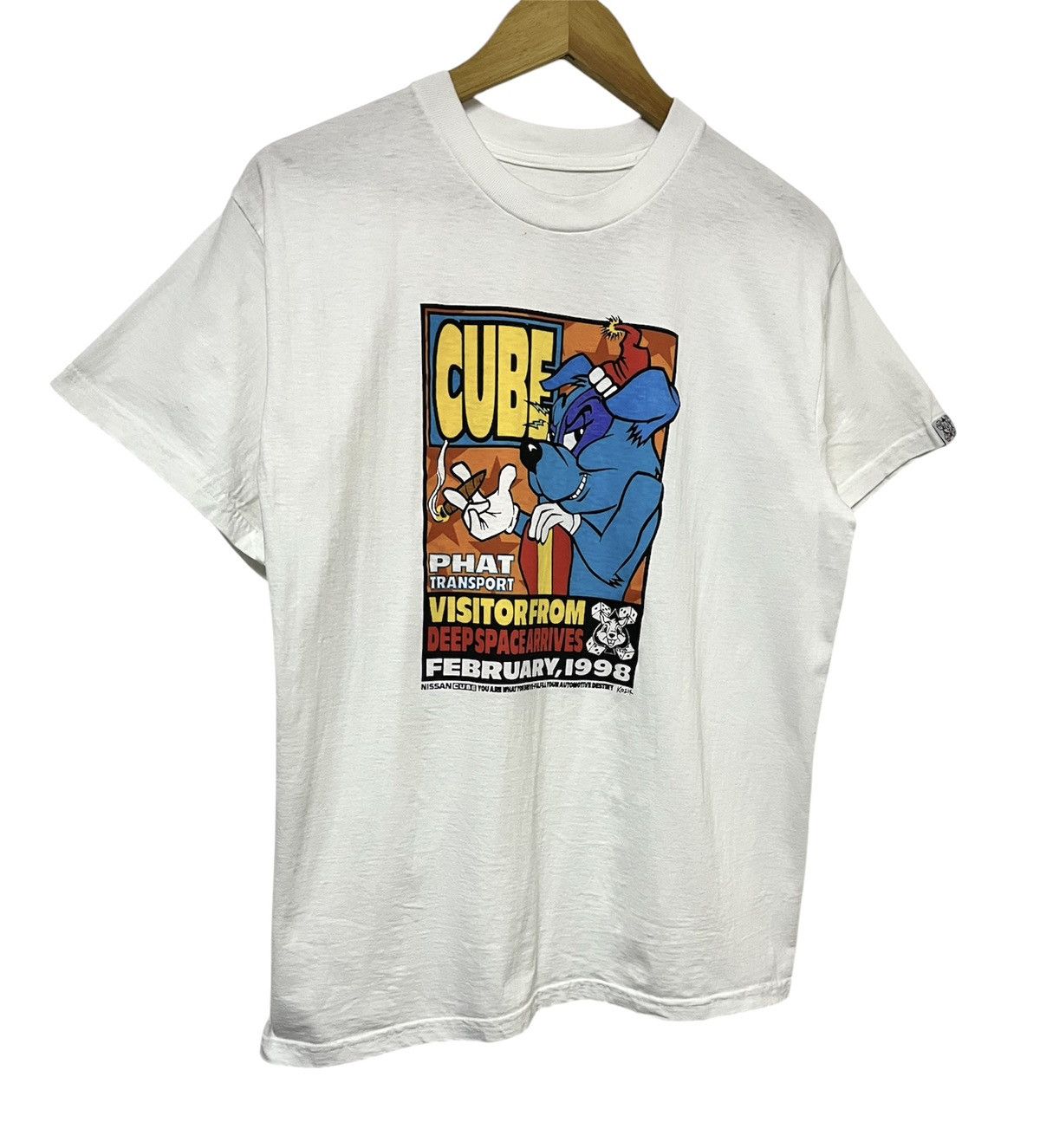 Les Artists VINTAGE 90s FRANK KOZIK NISSAN CUBE POSTER ART WORK TSHIRT Size US M / EU 48-50 / 2 - 2 Thumbnail