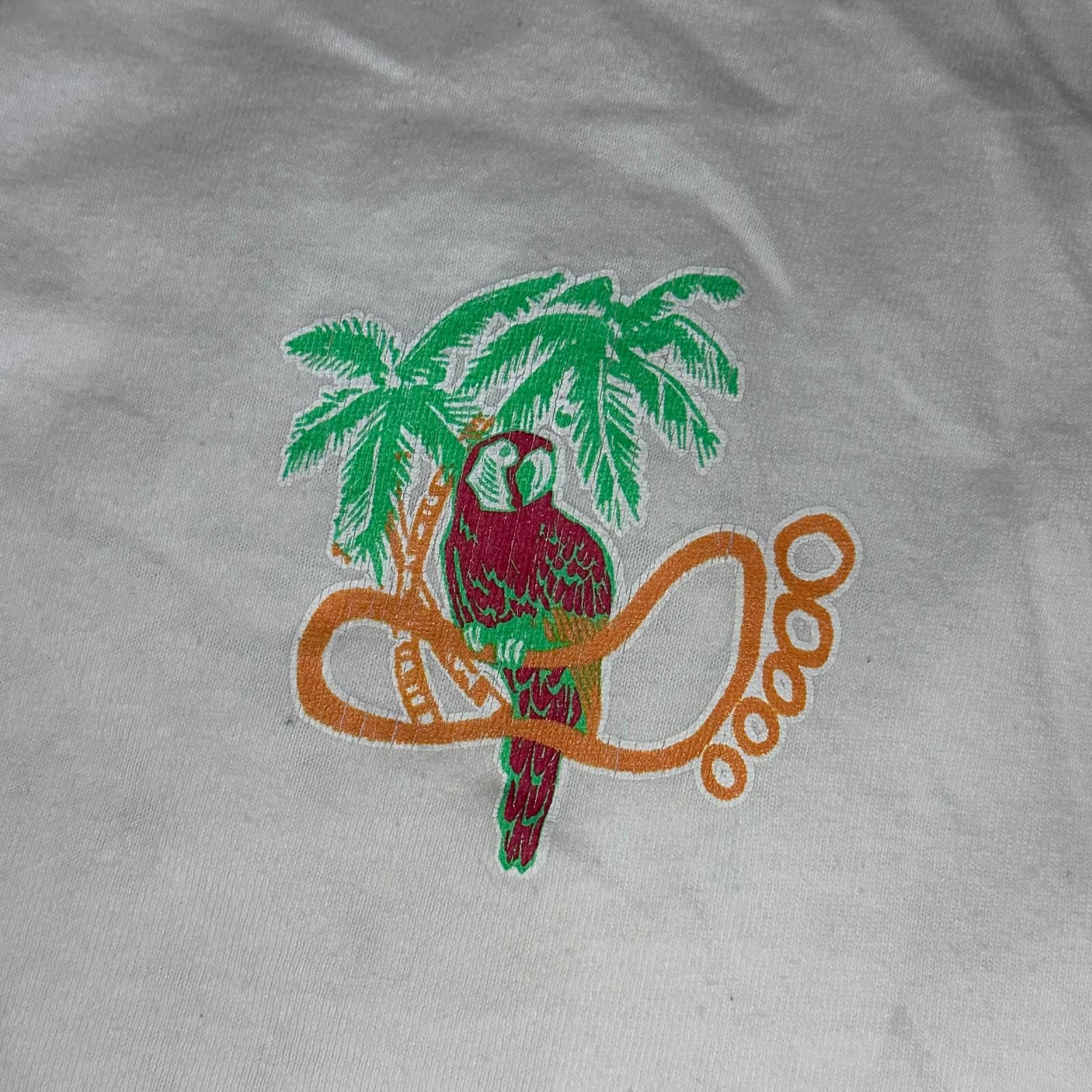 Gildan 🦜 Barefoot Bar “Okobojiville” Parrot Tee – Gildan Size XL Size US XL / EU 56 / 4 - 4 Thumbnail