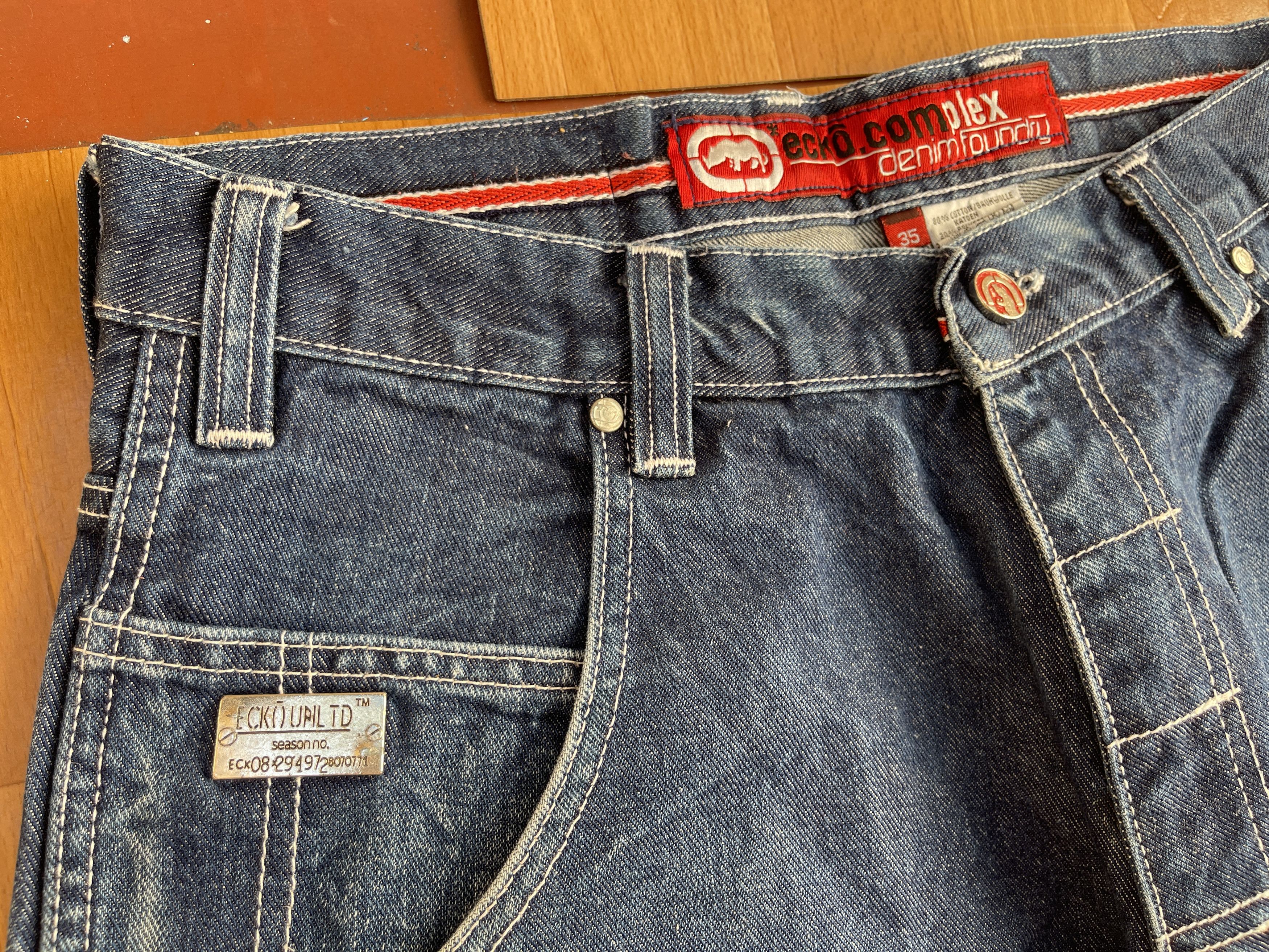 Ecko Unltd. Ecko Unltd jeans, baggy, vintage 90s hip hop skater Y2K W 34 Size US 34 / EU 50 - 12 Thumbnail