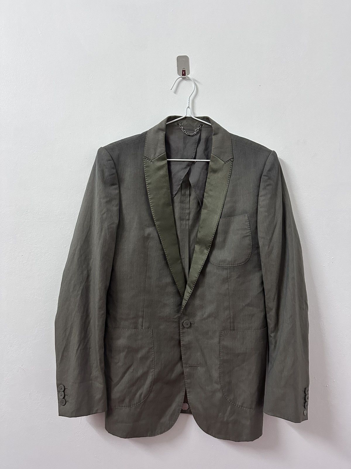 Maison MIHARA YASUHIRO Maison Grey Blazer Size 46R - 1 Thumbnail