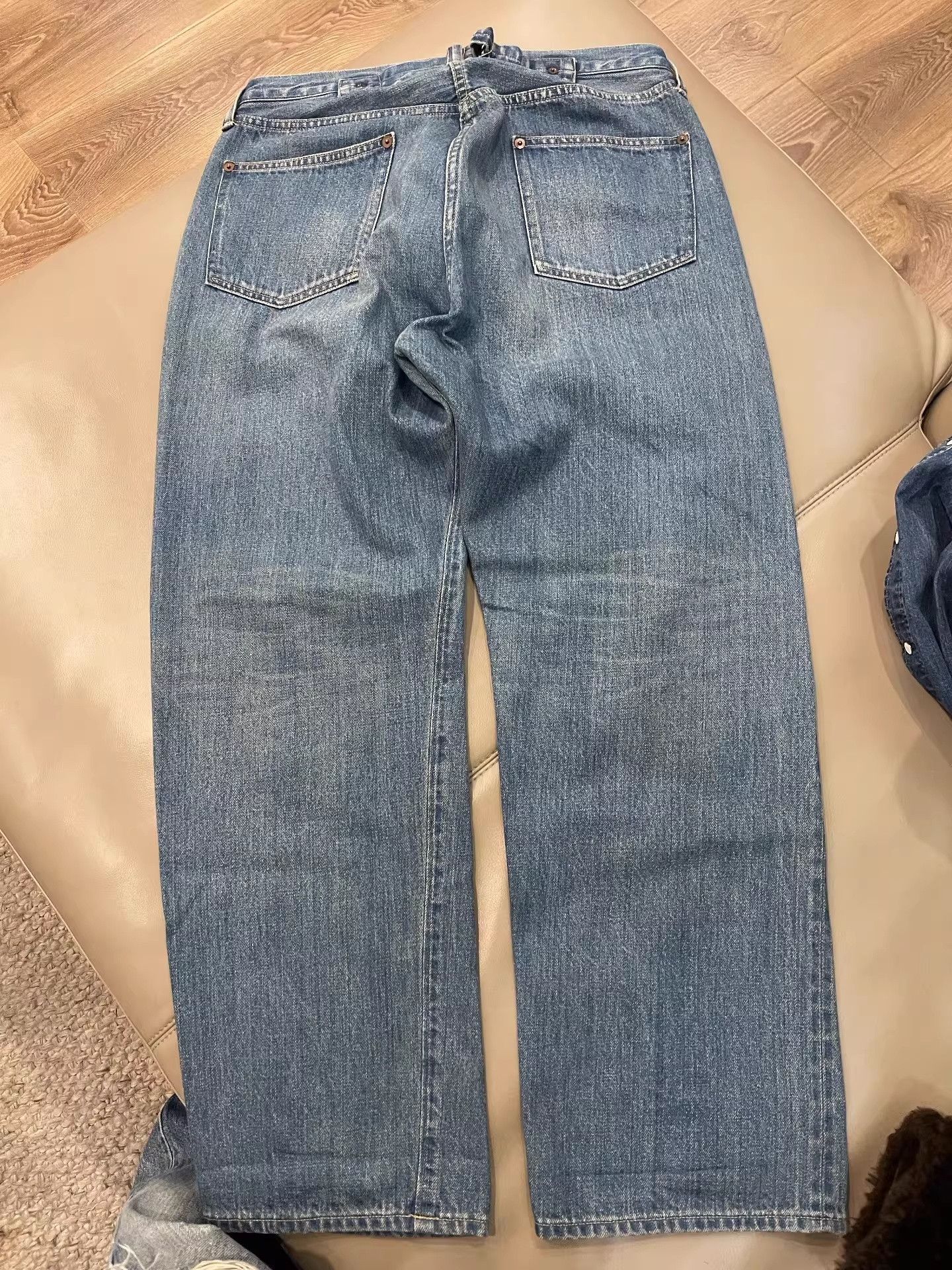 A.PRESSE a.presse no.2 washed denim pants Size US 32 / EU 48 - 3 Thumbnail