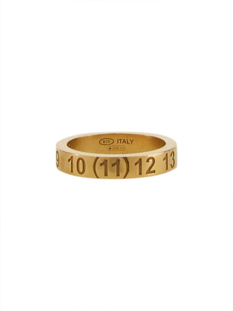 Maison Margiela MAISON MARGIELA LOGO RING - SILVER (IT 6) Size ONE SIZE - 1 Thumbnail