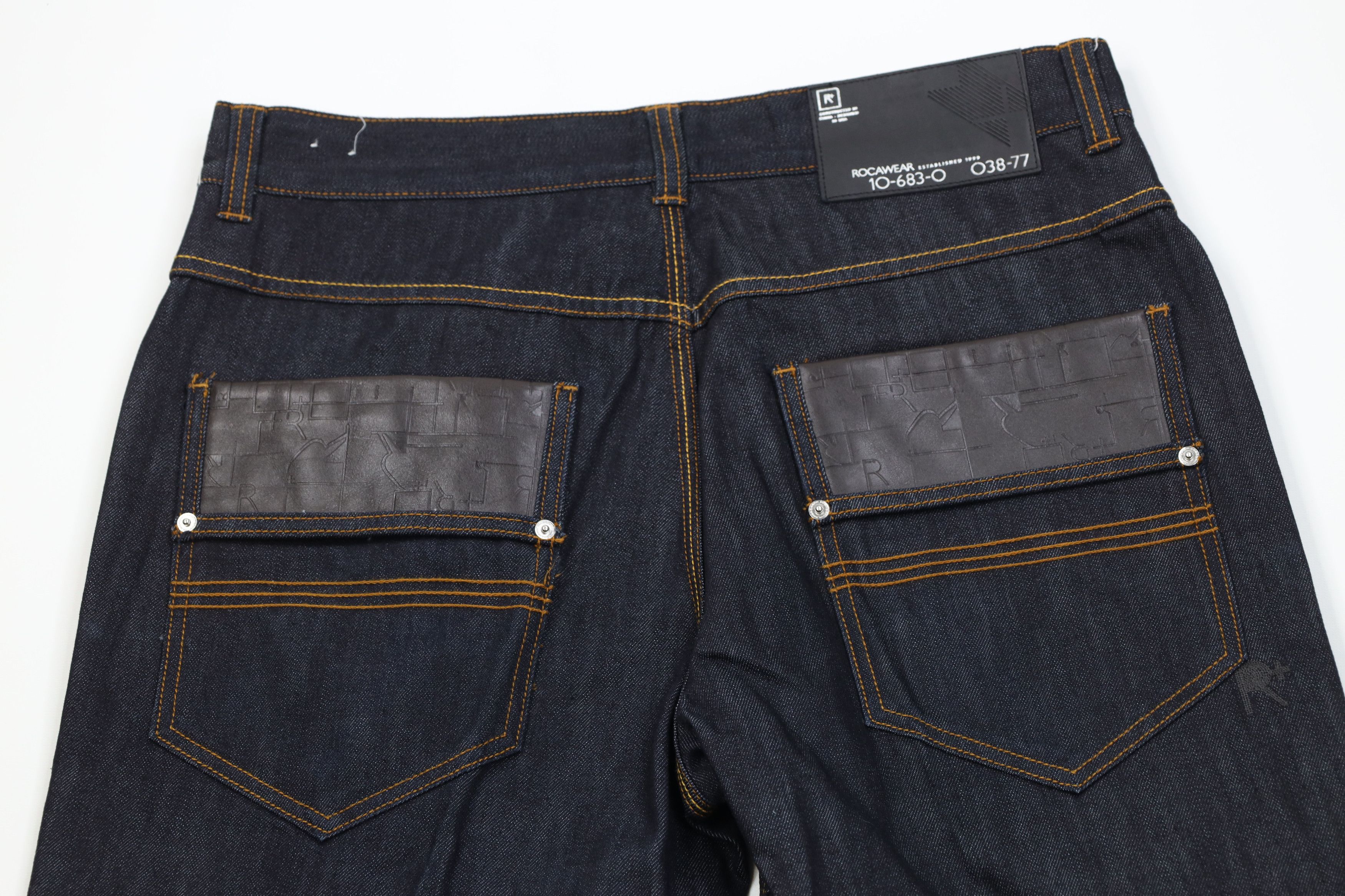 Rocawear Vintage 90s Y2K Rocawear Wide Leg Denim Jeans Indigo Blue Size US 36 / EU 52 - 8 Thumbnail