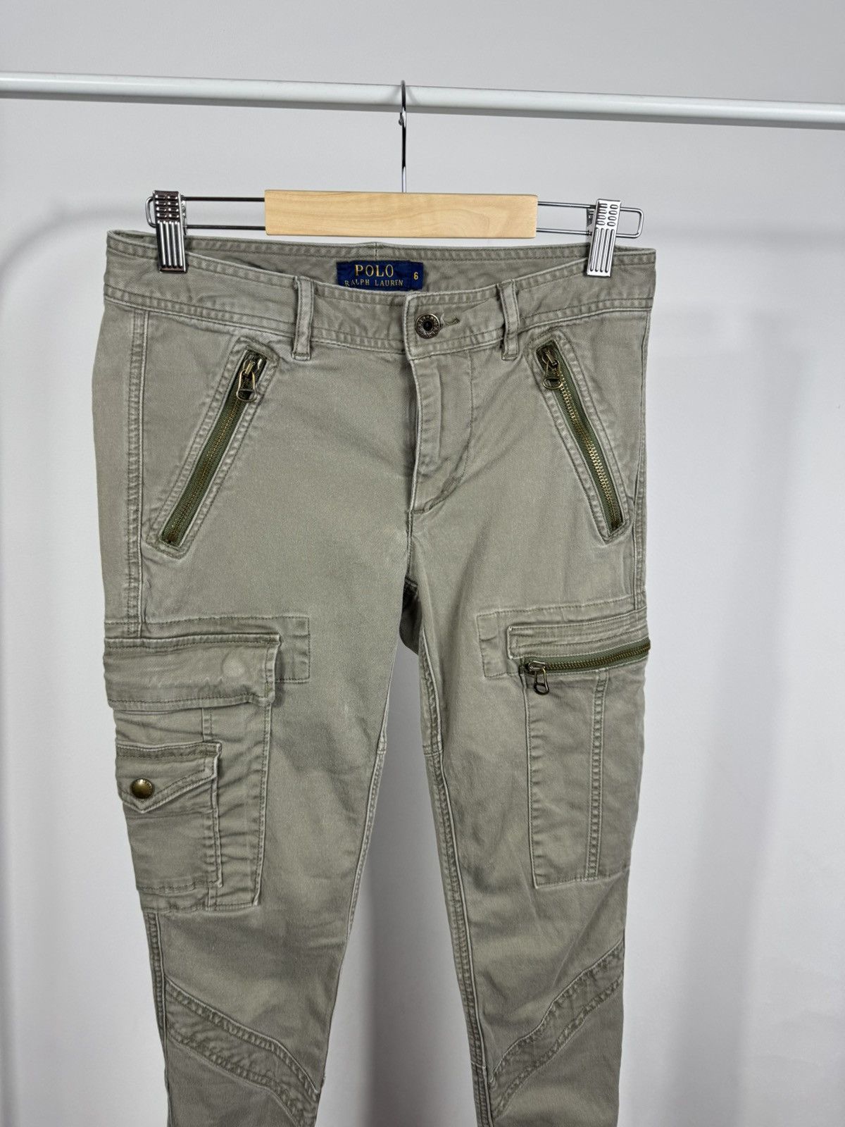 Polo Ralph Lauren Polo Ralph Lauren Skinny Cargo Pants Multi Pocket Women US 6 Size 28" / US 6 / IT 42 - 3 Thumbnail