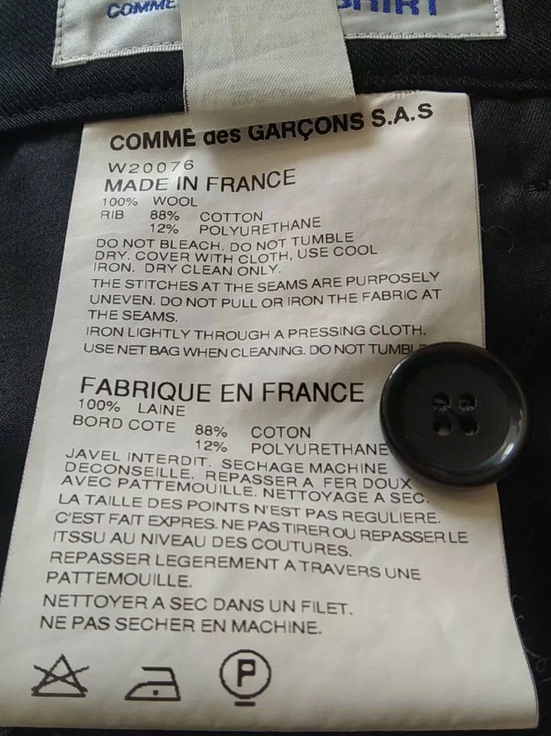 Comme des Garcons Comme Des Garcons size S Wool trousers Size US 26 / EU 42 - 5 Thumbnail