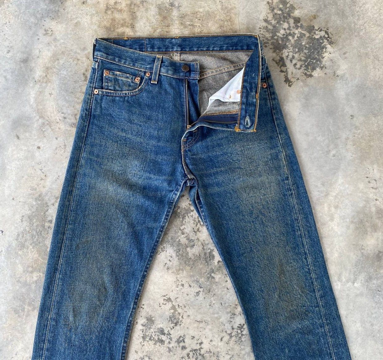 Levi's Vintage Clothing VINTAGE 00S LEVIS 505 BLUE RUSTY WASH W29X30"(J09-04) Size US 29 - 12 Thumbnail