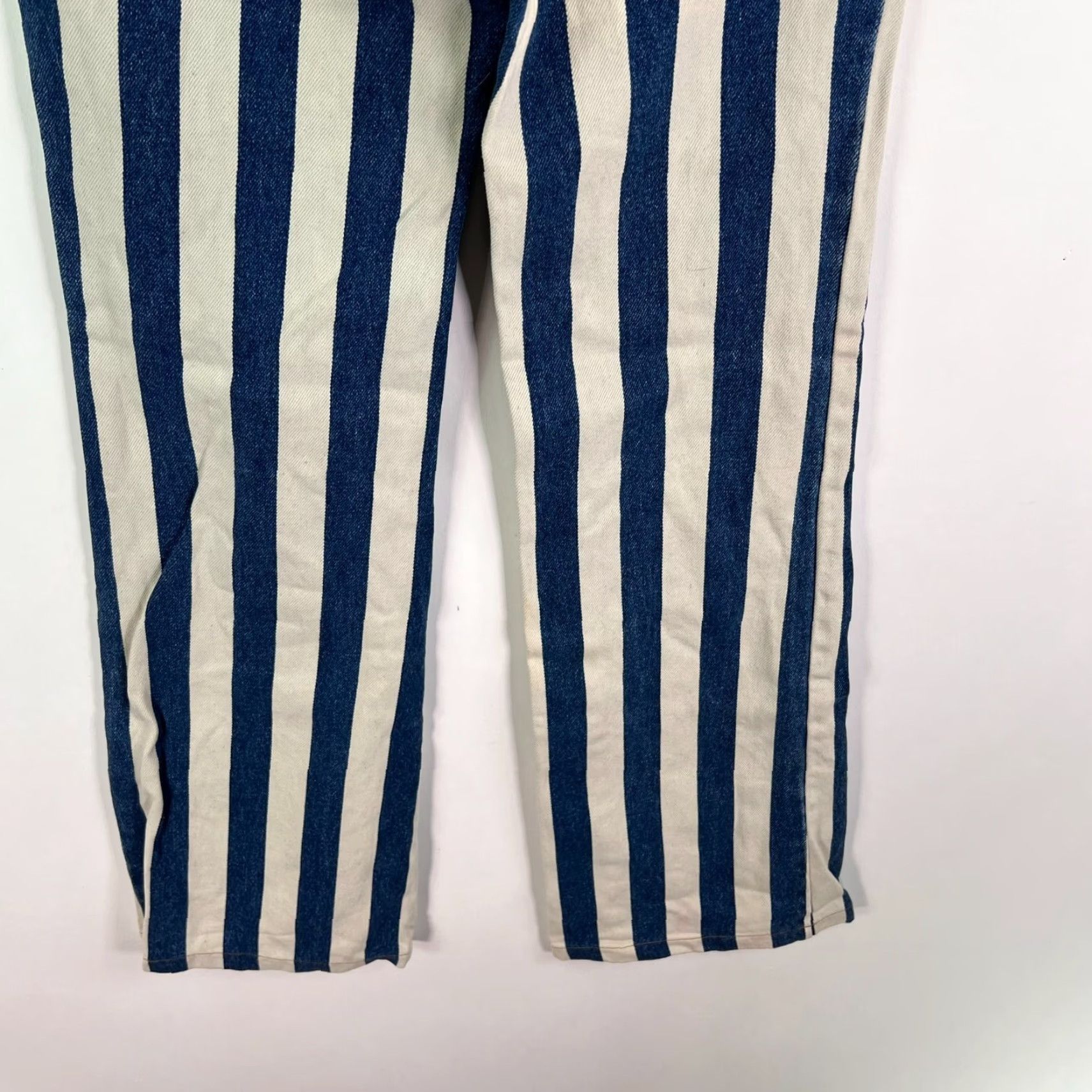 Vintage VINTAGE DW Orbital Jeans Denim Striped Blue Women's Size S Straight Fit Embroidered Mid-Rise 31in Inseam Size 28" / US 6 / IT 42 - 7 Thumbnail