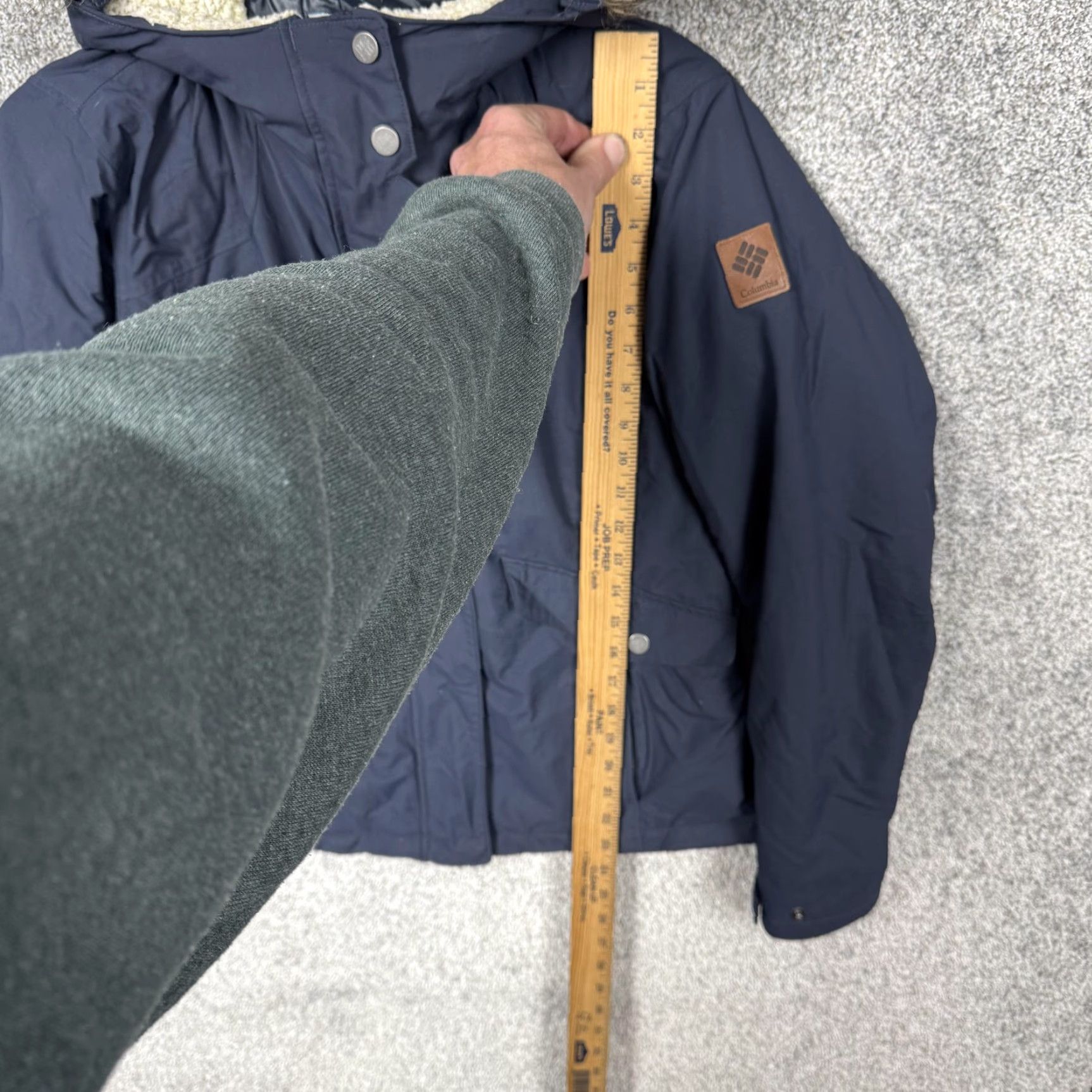 Vintage Columbia Jacket Womens Small Blue Faux Fur Hooded Insulated Parka Warm Winter Size S / US 4 / IT 40 - 3 Thumbnail