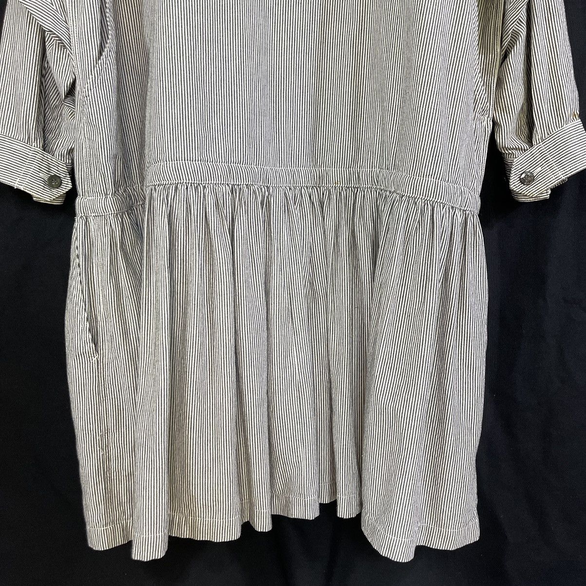 Issey Miyake Rare! Vintage Archive Issey Miyake Hickory Hoodie Dress Size XL / US 12-14 / IT 48-50 - 6 Thumbnail