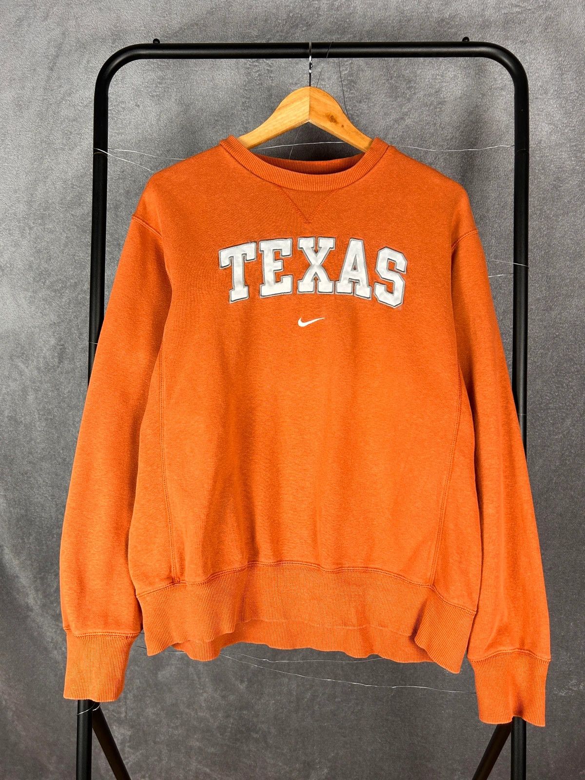 Nike × Vintage Nike Texas vintage crewneck orange big logo spellout Size US M / EU 48-50 / 2 - 1 Thumbnail