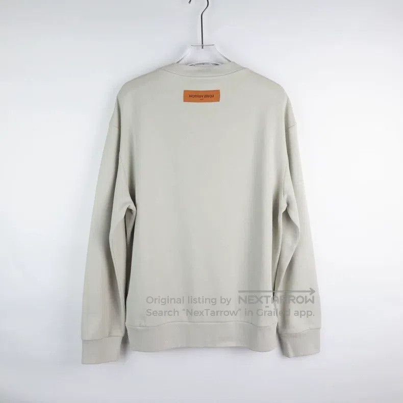 Louis Vuitton Louis Vuitton FW23 Brand Logo Embroidered Crew Neck Pullov Size US XL / EU 56 / 4 - 2 Thumbnail