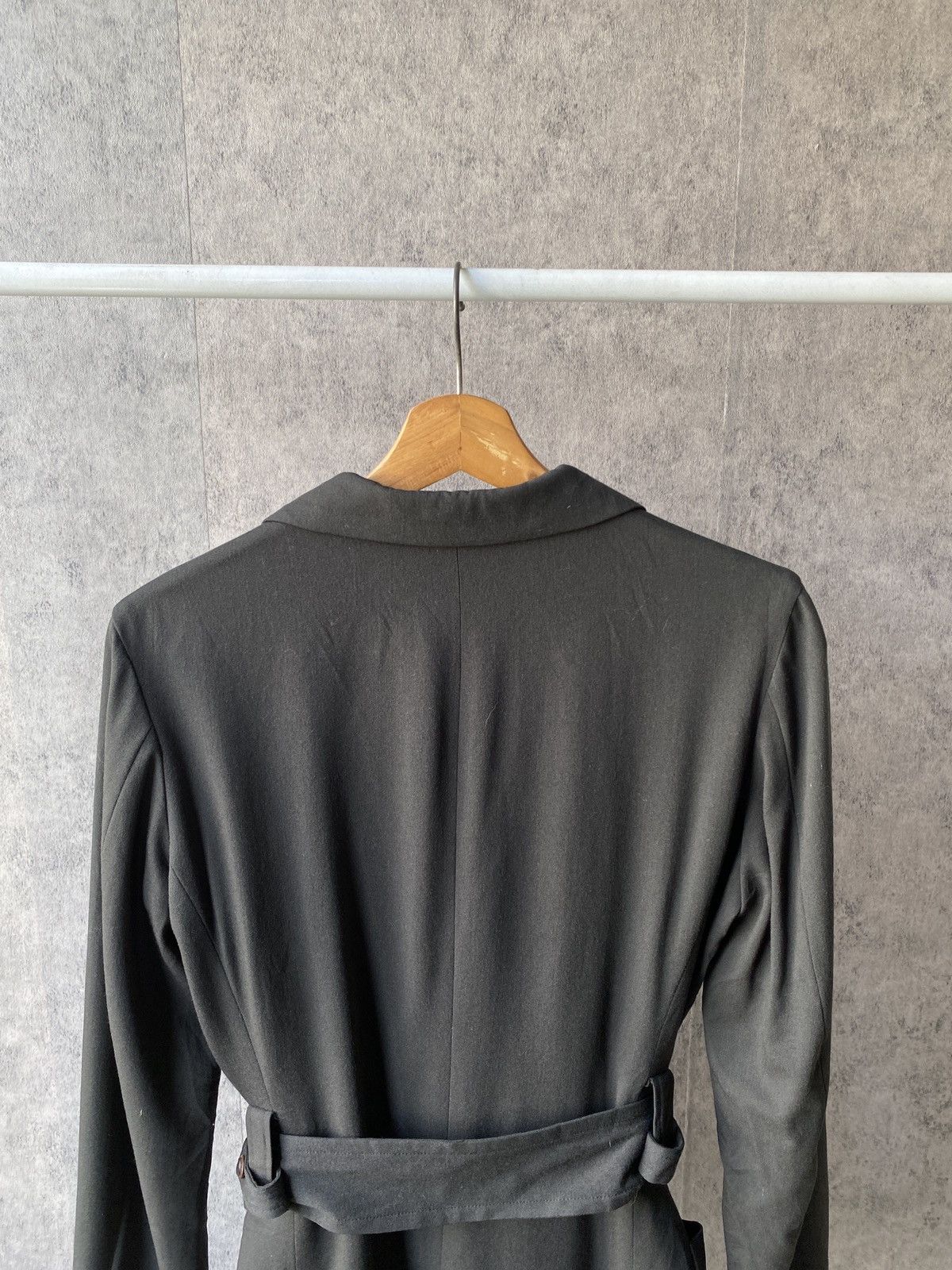 Yohji Yamamoto Vintage Y’s Yohji Yamamoto Belted Design Coat Dark Green Size US M / EU 48-50 / 2 - 7 Thumbnail