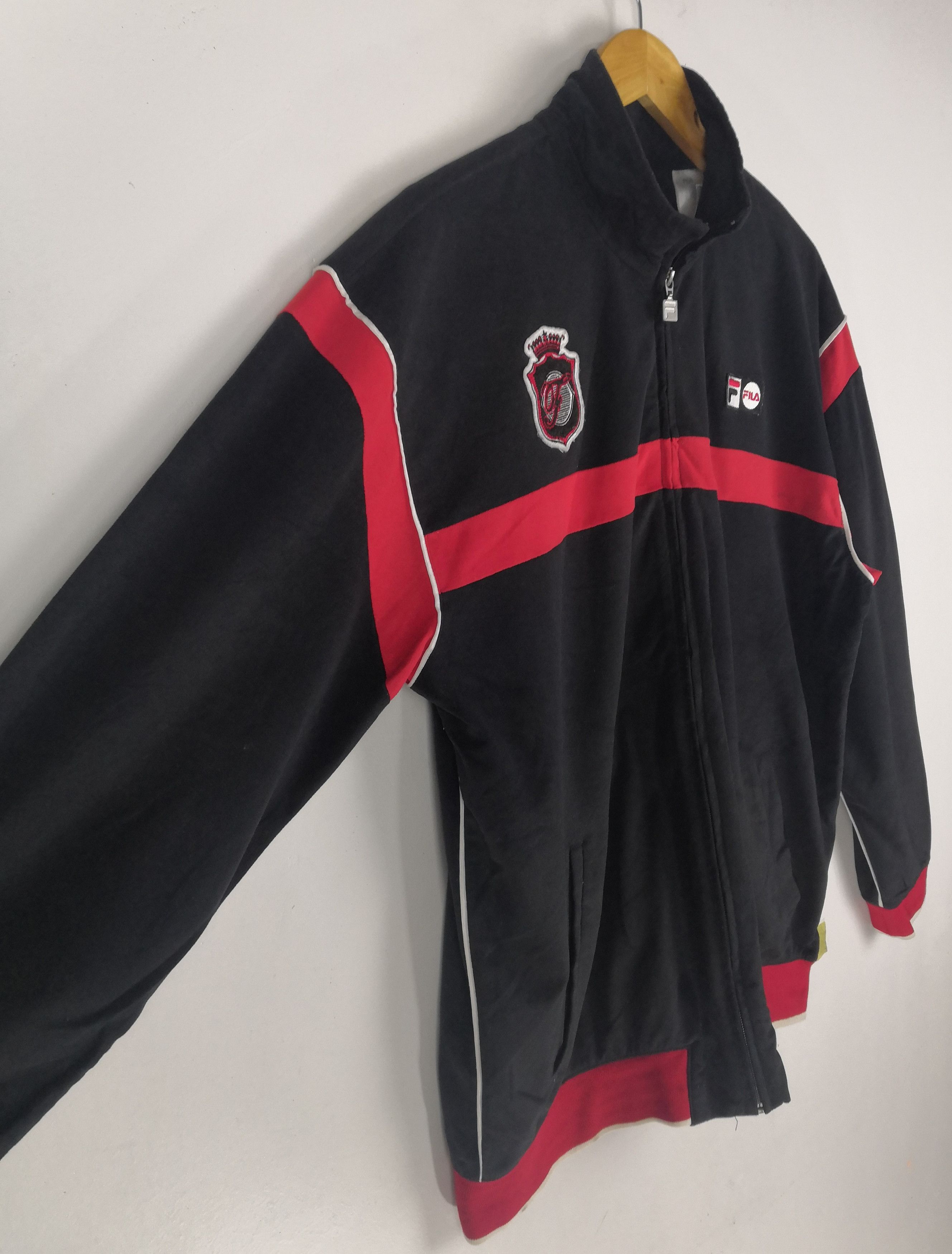Fila Vintage Fila Velour Tracksuit Fila Sweater Big Logo Size US M / EU 48-50 / 2 - 4 Thumbnail