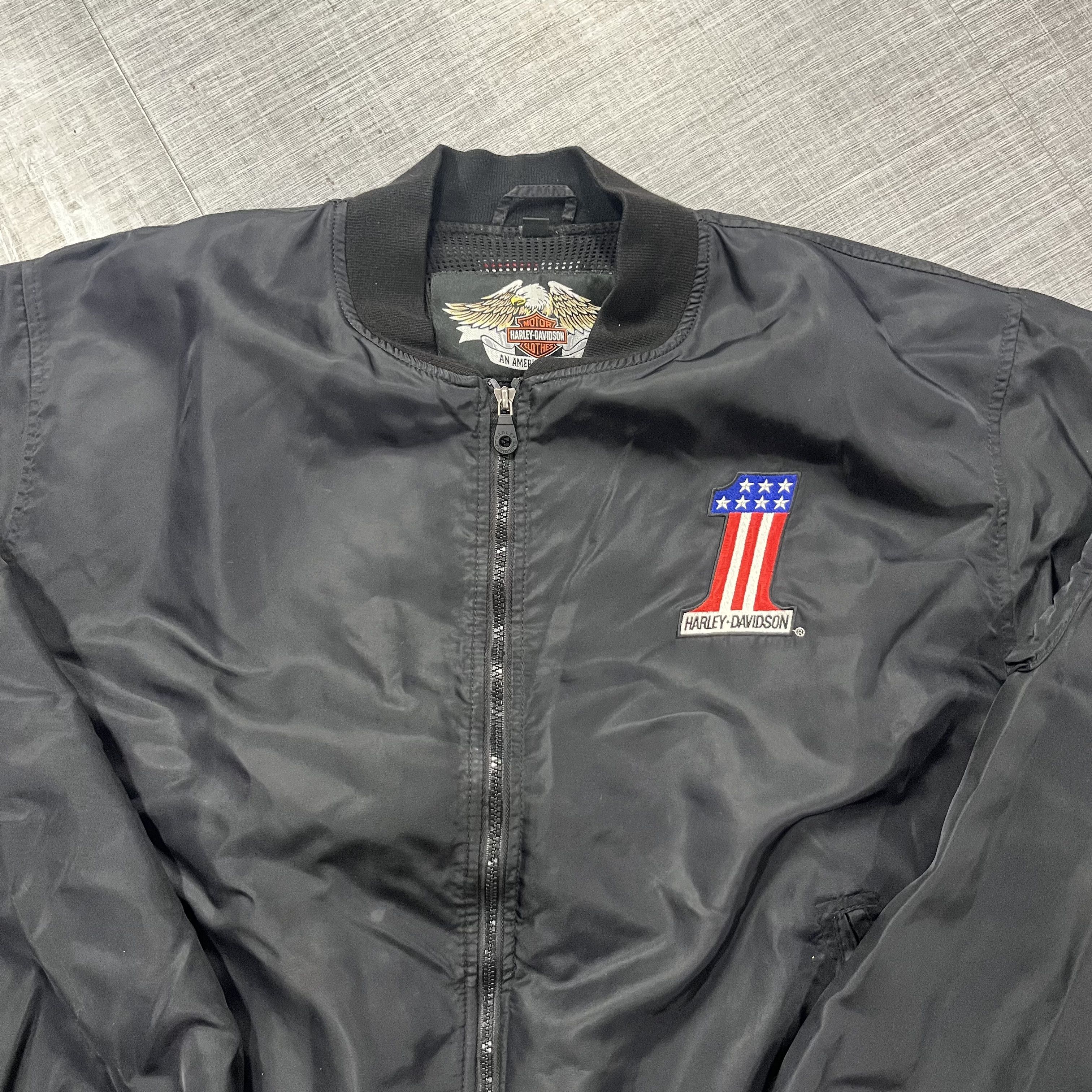 Harley Davidson × Vintage Crazy Vintage 90s Harley Davidson Lightweight Jacket Size US L / EU 52-54 / 3 - 2 Thumbnail