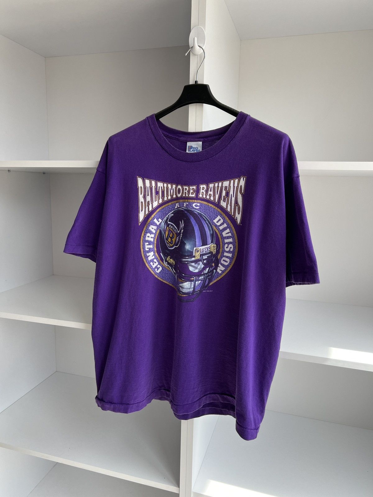 NFL × Vintage Vintage 1995 Baltimore Ravens T-Shirt Purple 90s NFL Team Size US XXL / EU 58 / 5 - 3 Thumbnail