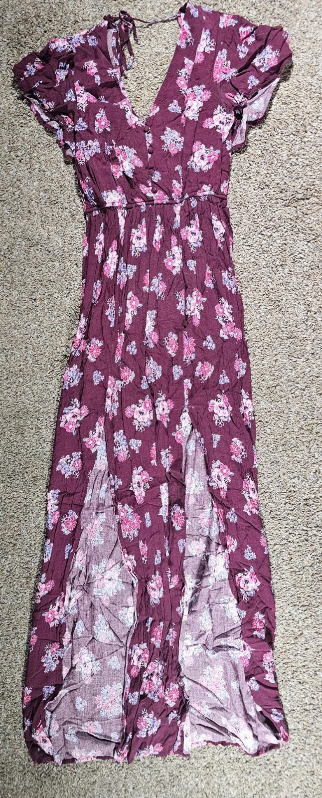 Other Three Pink Hearts XS Dress Red Floral Size XS / US 0-2 / IT 36-38 - 1 Thumbnail