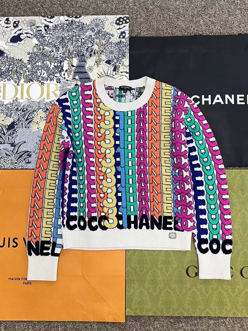 Chanel chanel 21 autumn and winter logo cashmere sweater Size XS / US 0-2 / IT 36-38 - 1 Thumbnail