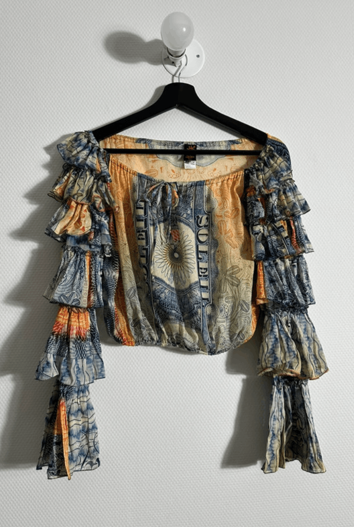Jean Paul Gaultier Jean Paul Gaultier Top Mesh Blouses Shirt Print Soleil Size L / US 10 / IT 46 - 6 Thumbnail