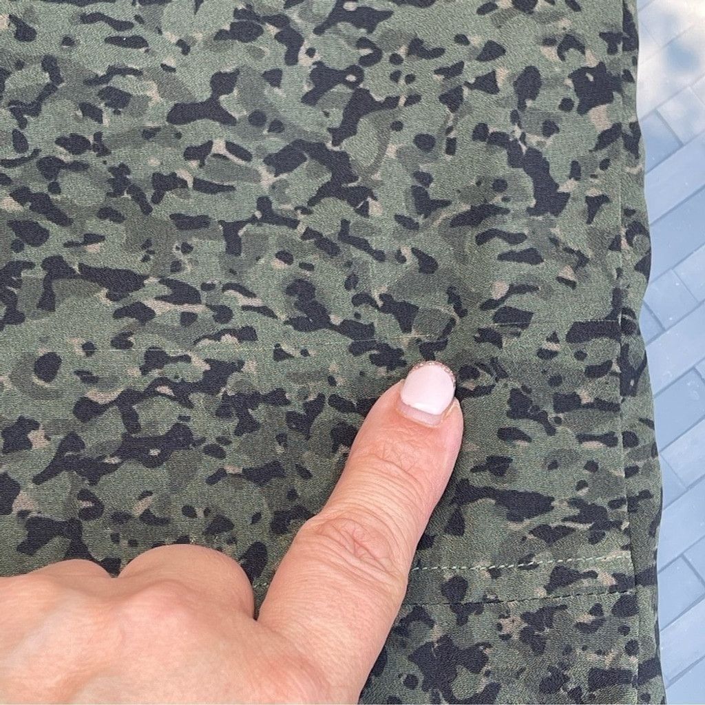 Other ECRU Ronan Shirtdress, Green Camo, long sleeves Sz XS Size XS / US 0-2 / IT 36-38 - 13 Thumbnail