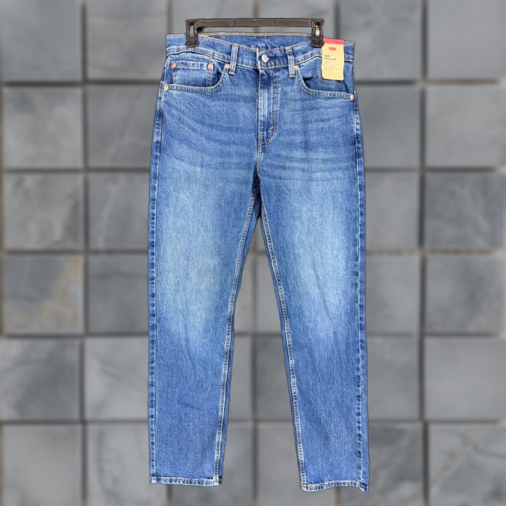 Levi's Levi's 505 Regular Fit Stretch Jeans 32x34 Medium Wash Blue 00505-3171 NEW Size US 32 / EU 48 - 1 Thumbnail