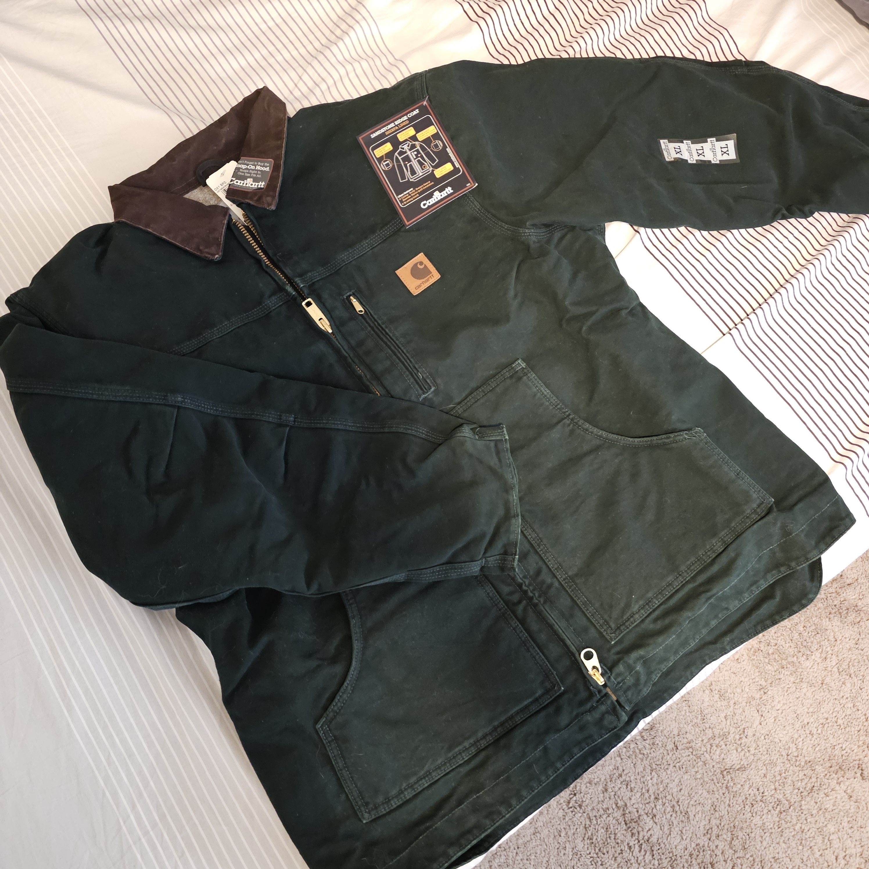 Carhartt vtg NEW Carhartt C61 SPC Sandstone Ridge Coat XL Green Size US XL / EU 56 / 4 - 4 Thumbnail