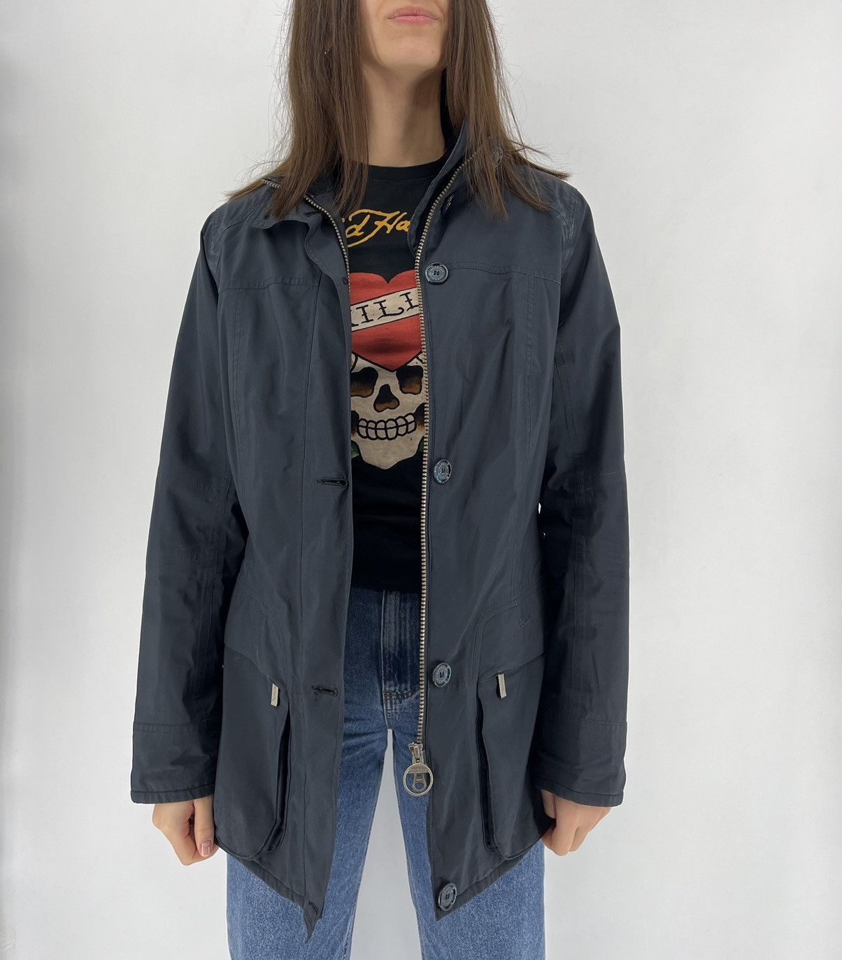 Barbour × Goretex × Vintage Ladies Barbour City Tasmin Gore Tex Countryside Jacket Size L / US 10 / IT 46 - 1 Thumbnail