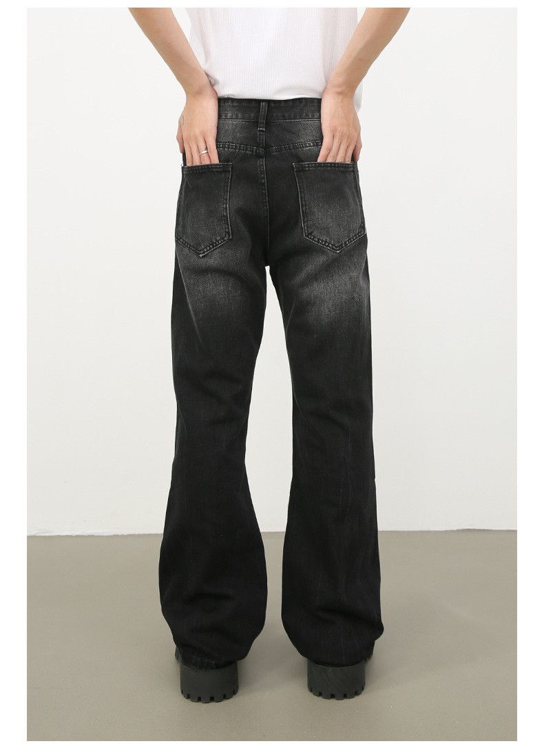Japanese Brand × Jean Vintage high street flared ripped jeans Size US 32 / EU 48 - 6 Thumbnail