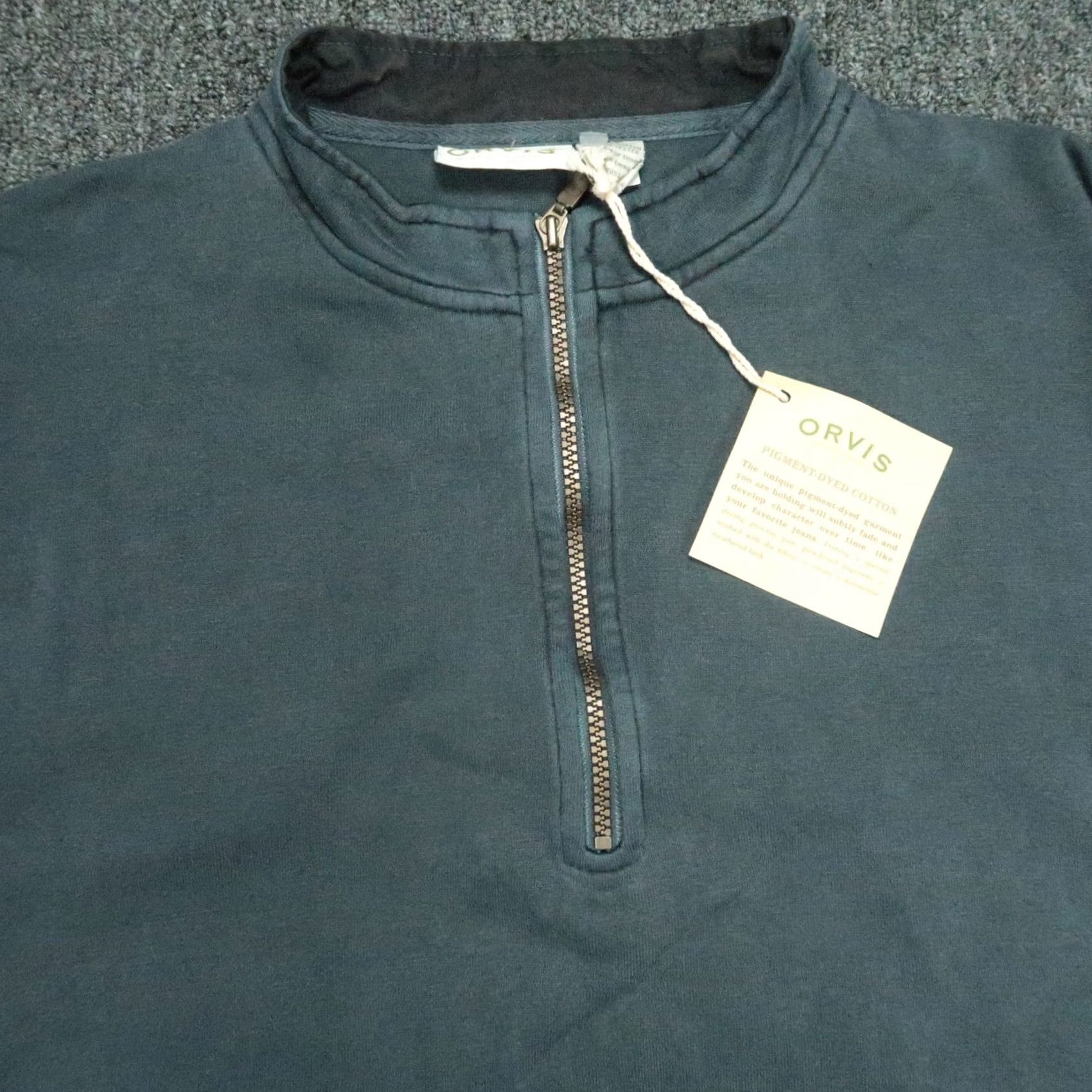 Orvis Orvis Sweater Pullover Mens XL Blue 1/4 Zip Mock Neck Cotton Polyester NWT Jumper Tight-Knit Long Sleeve Casual Workwear Business Size US XL / EU 56 / 4 - 3 Thumbnail
