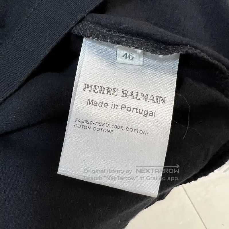 Balmain Balmain Black Cotton Short Sleeve T-Shirt . Size US S / EU 44-46 / 1 - 4 Thumbnail
