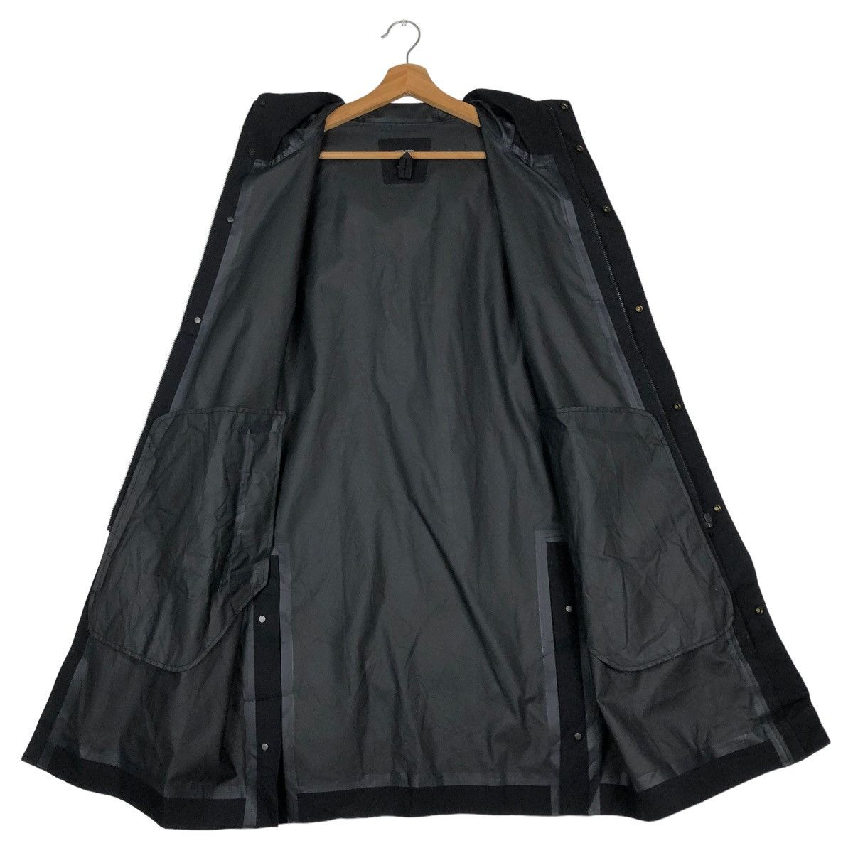 Japanese Brand 🔥Rich Black Survival Long Jacket Uniqlo Japan Undercover Size US M / EU 48-50 / 2 - 13 Thumbnail