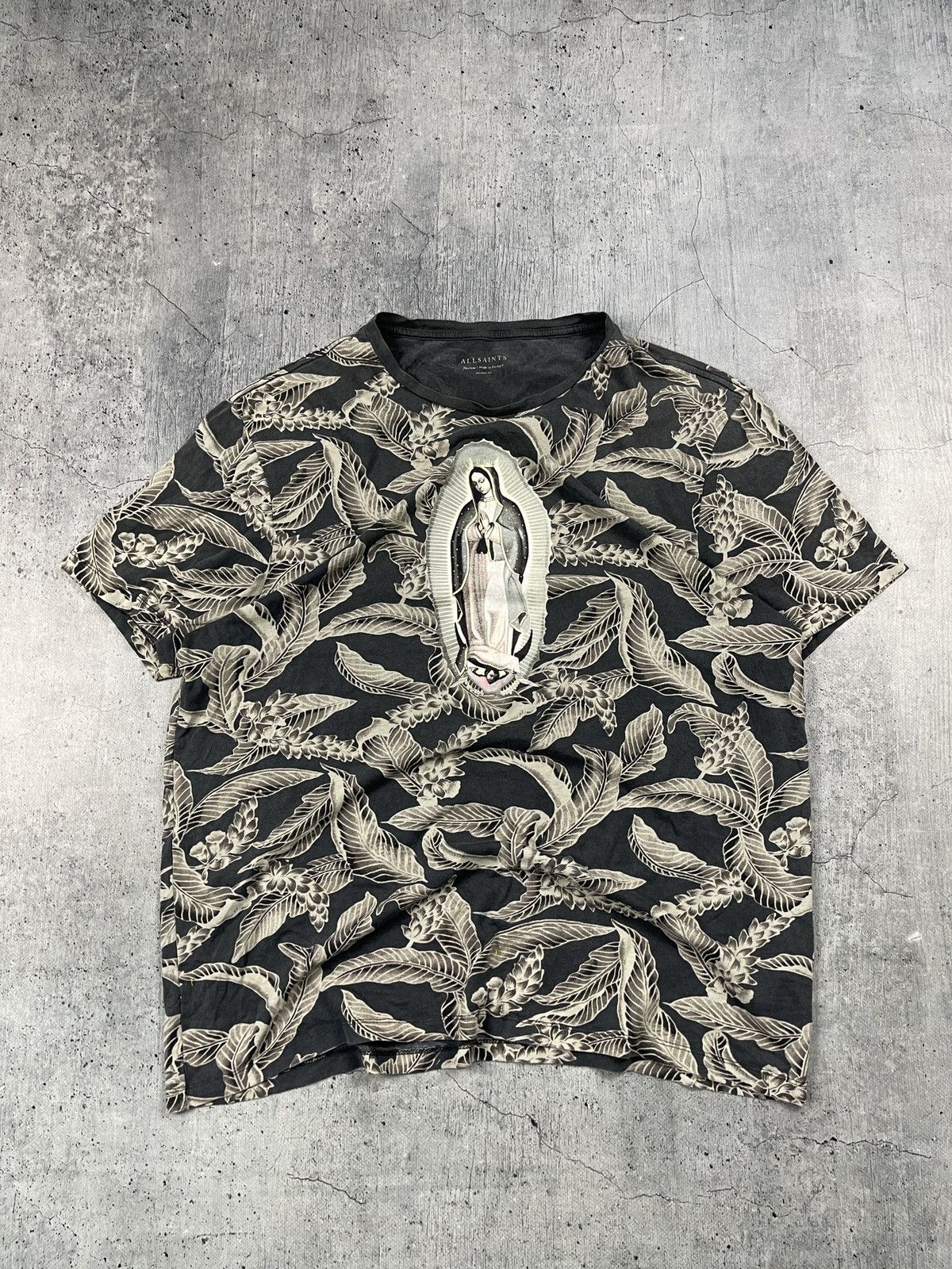 Allsaints × Vintage AllSaints tee Lady of Guadalupe Floral style icon Size US M / EU 48-50 / 2 - 1 Thumbnail