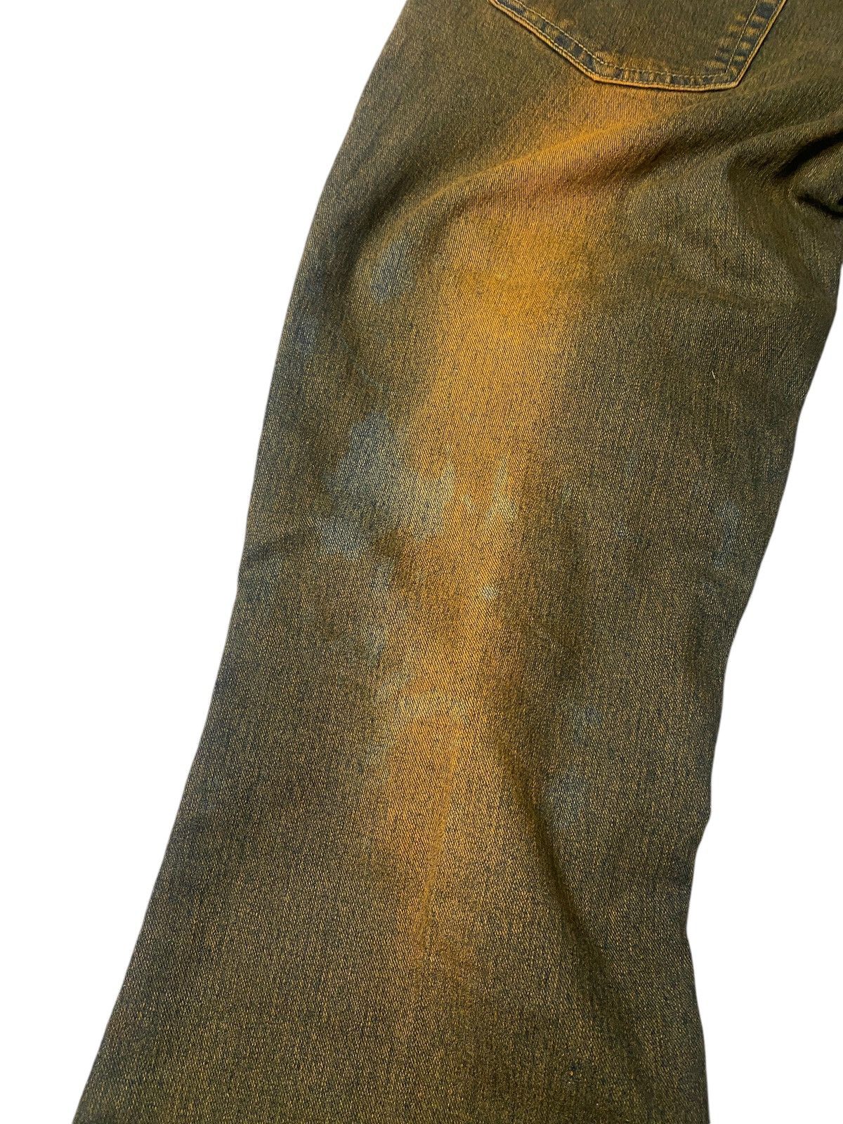 If Six Was Nine × Japanese Brand × Tornado Mart 2000's Xin Miao Mudwash Laced Up Fringe Flared Jeans Size US 29 - 9 Thumbnail
