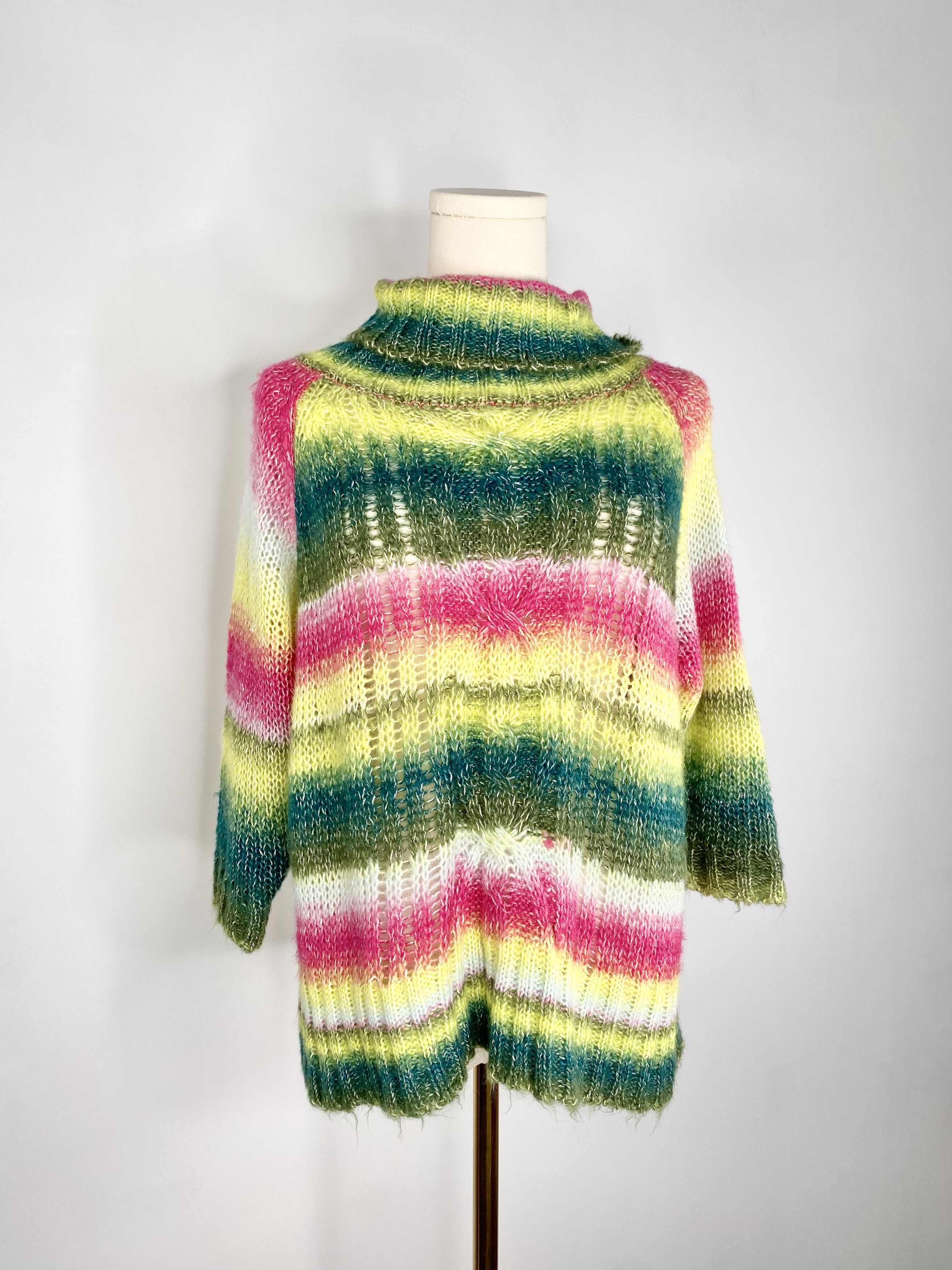 UNIONBAY UnionBay - Pink + green cable knit sweater Size ONE SIZE - 7 Thumbnail