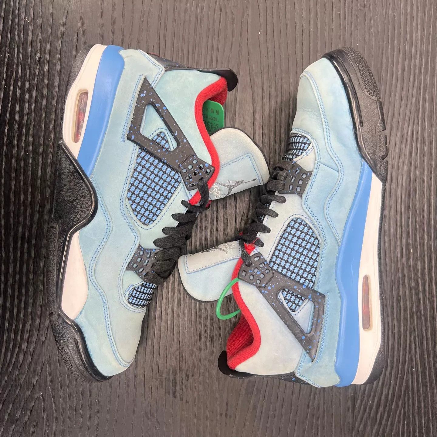 Travis Scott Travis Scott x AJ4 Blue Suede Size 43 Size US 10 / EU 43 - 2 Thumbnail