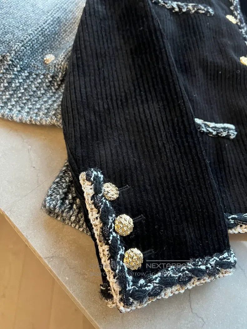 Chanel Chanel 25k black velvet coat Size XXS / US 00 / IT 34 - 2 Thumbnail