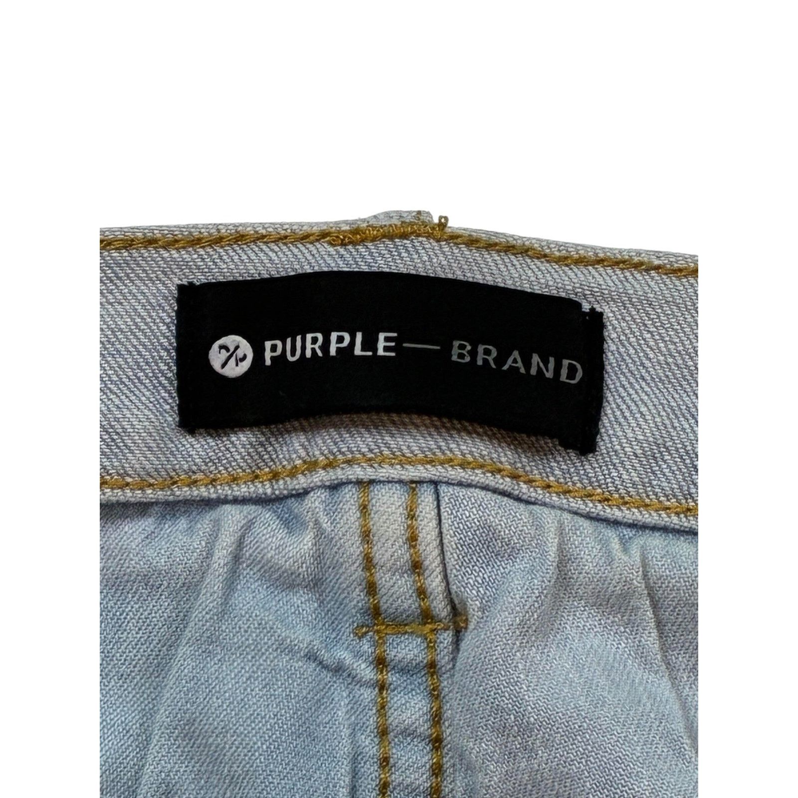 Purple Brand Purple Brand 'Paint Drip' Light Wash Jeans Size US 36 / EU 52 - 5 Thumbnail