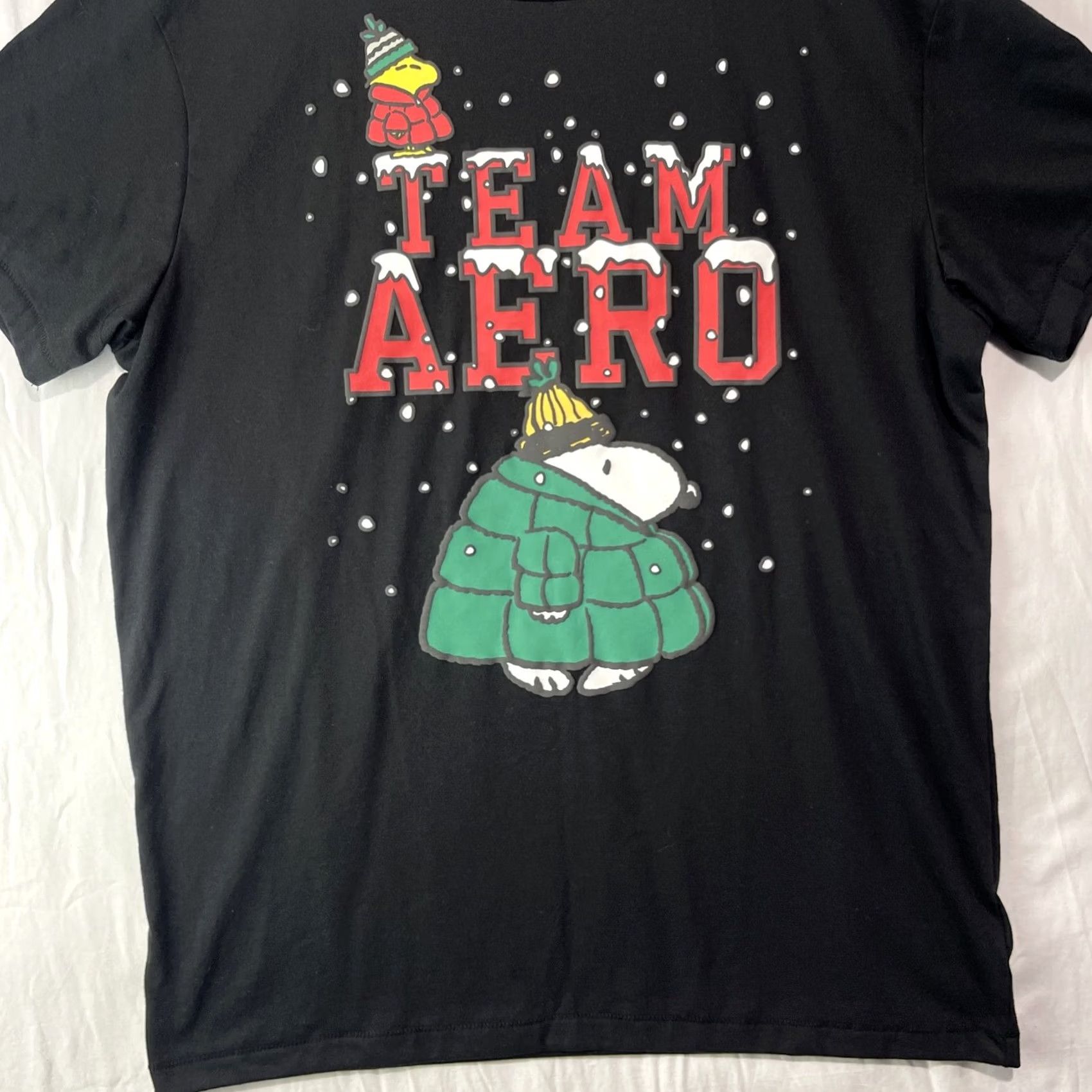 Aeropostale Snoopy Shirt Mens Large Peanuts Woodstock Aeropostale Holidays Christmas Adult Size US L / EU 52-54 / 3 - 2 Thumbnail