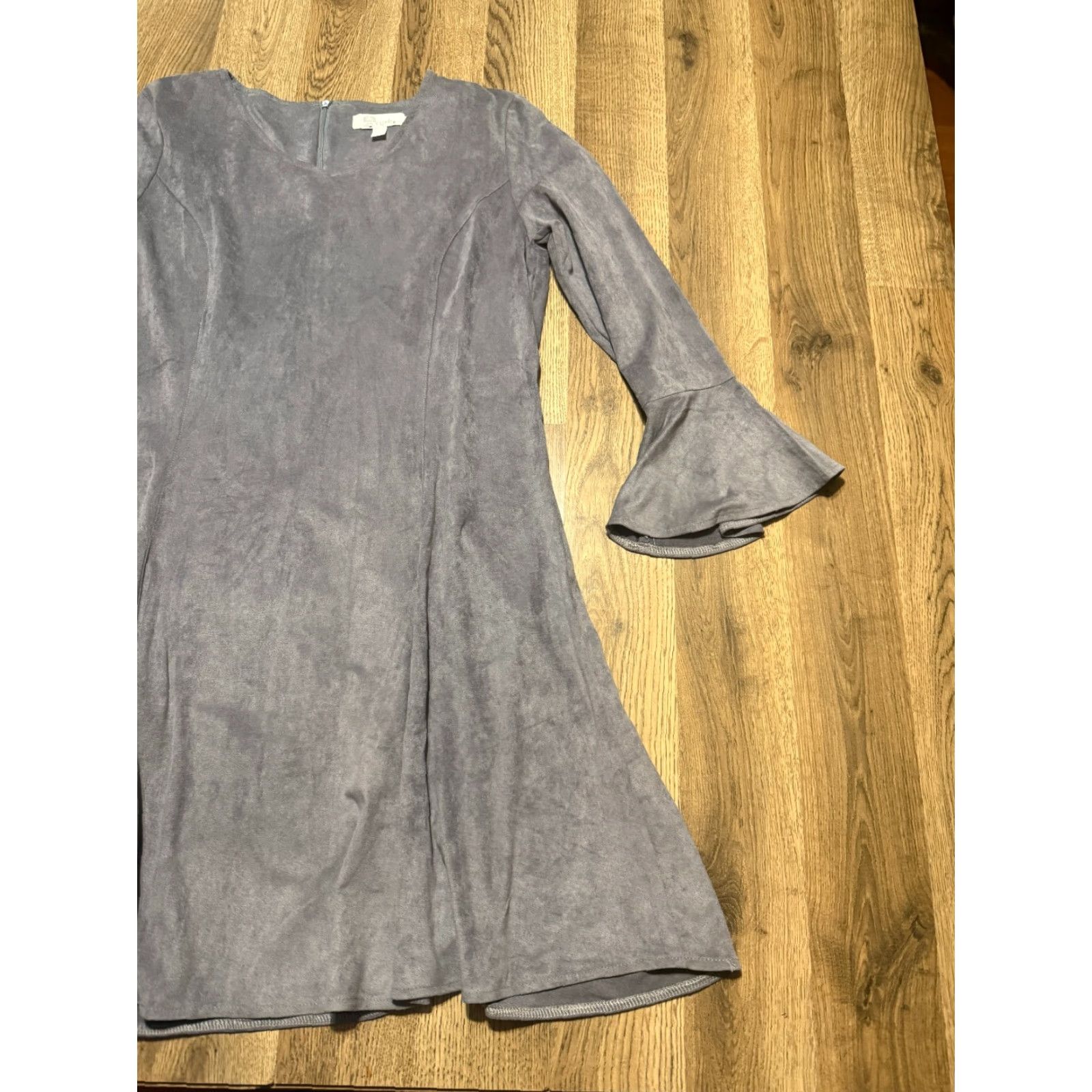 Vintage Aryeh Dress Women's XL Gray Long Sleeve A-Line Flared Sleeve Dress Size XL / US 12-14 / IT 48-50 - 4 Thumbnail
