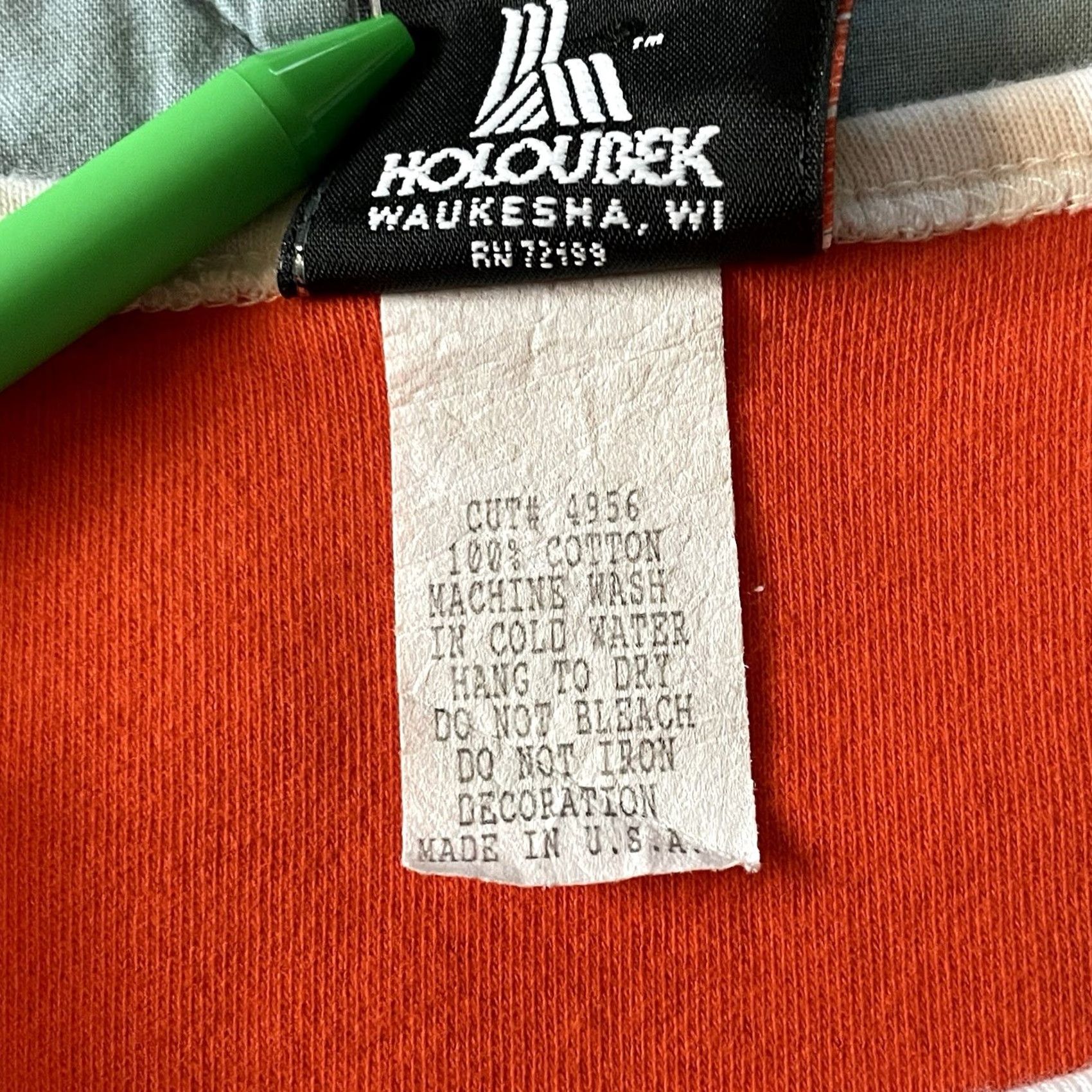 Harley Davidson VINTAGE Harley-Davidson T-Shirt Women 2XL Orange White Long Sleeve Cap Sleeve Crew Neck Logo 70s 80s 90s USA Classic Size XXL / US 16-18 / IT 52-54 - 6 Thumbnail