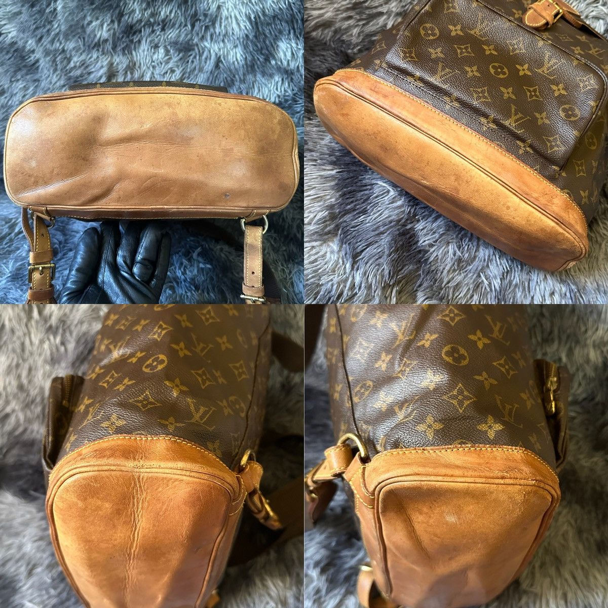 Louis Vuitton Louis Vuitton Montsouris GM Backpack Monogram Canvas Size ONE SIZE - 17 Thumbnail