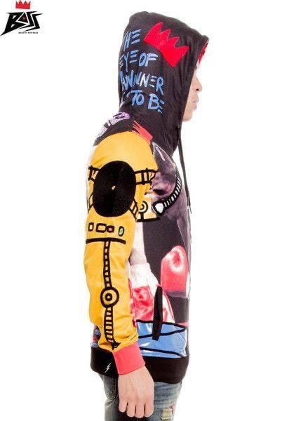 Bass By Ron Bass × Vintage Bass by ron bass men's colourful black&red hoodie jacket Size US M / EU 48-50 / 2 - 3 Thumbnail