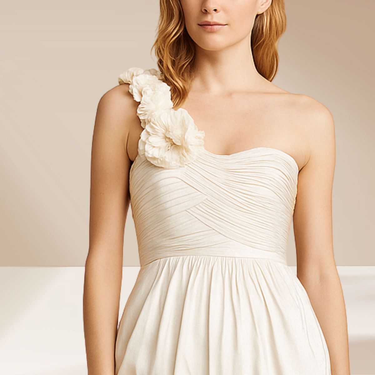 bcbg white dress one shoulder bcbgmaxazria white one shoulder evening gown
