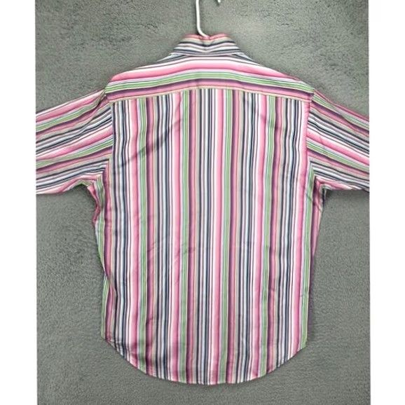 Vintage TD Thomas Dean Shirt Mens Medium Striped Button Down Size US M / EU 48-50 / 2 - 2 Thumbnail