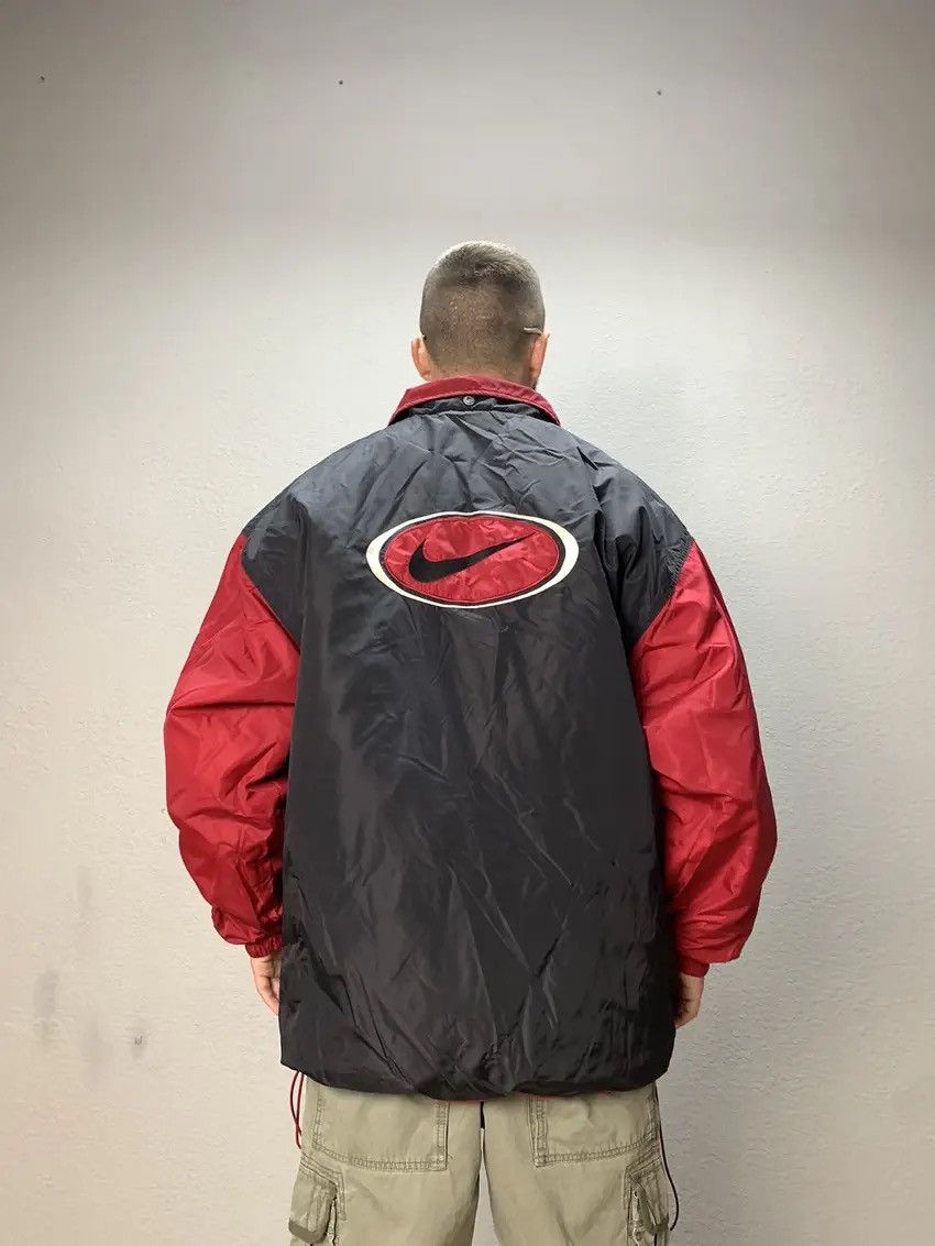Vintage Y2K Nike Down Jacket Puffer 90s Swoosh Black Nike