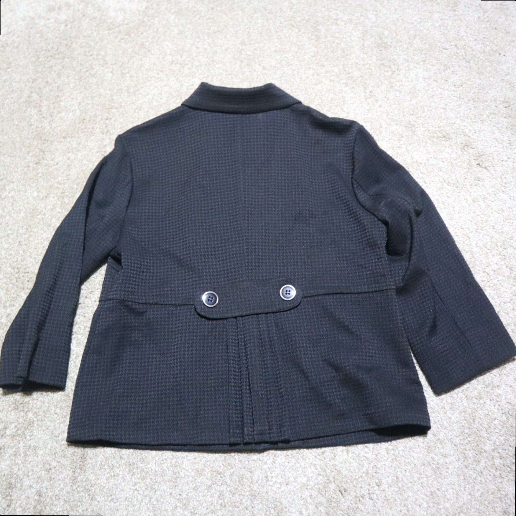 Vintage Christopher & Banks Women's Black Cotton Button Up Jacket Coat Size S Small Size S / US 4 / IT 40 - 8 Thumbnail