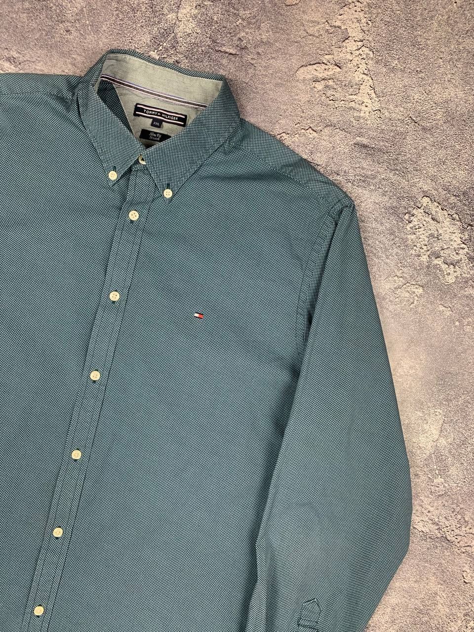 Tommy Hilfiger Share Tommy Hilfiger Men’s Shirt XXL Green Button Down Size US XXL / EU 58 / 5 - 3 Thumbnail